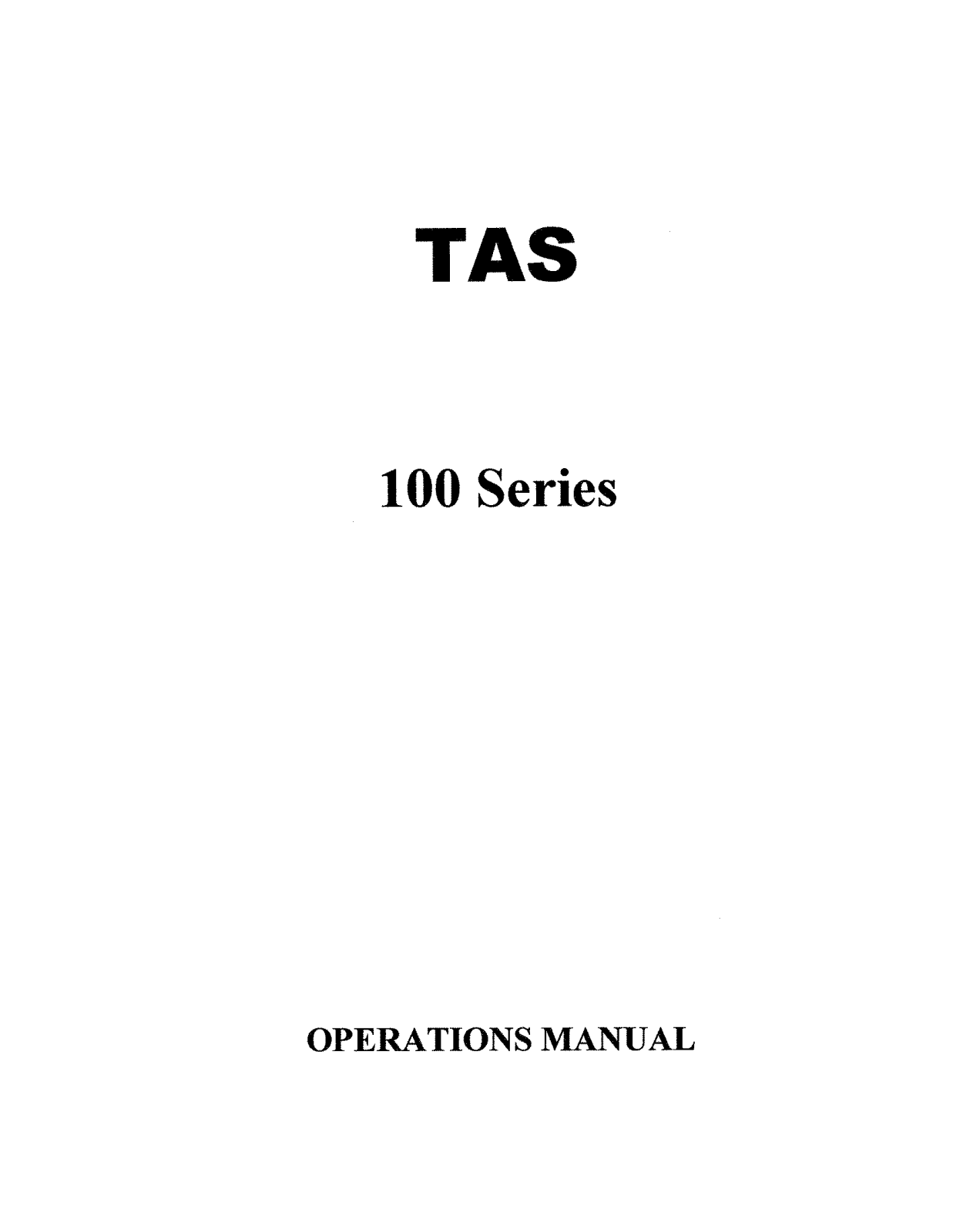 Telecom Analysis Systems TAS 182, TAS 181, TAS 152, TAS 151, TAS 150 User Manual