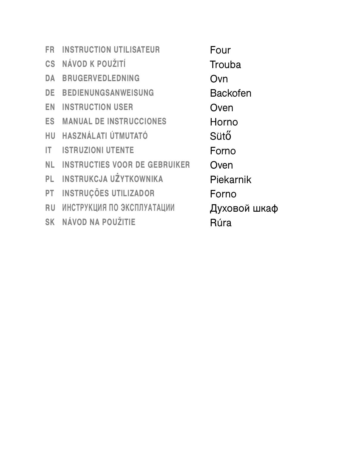 De Dietrich DOP1145B, DOP1145X User Manual