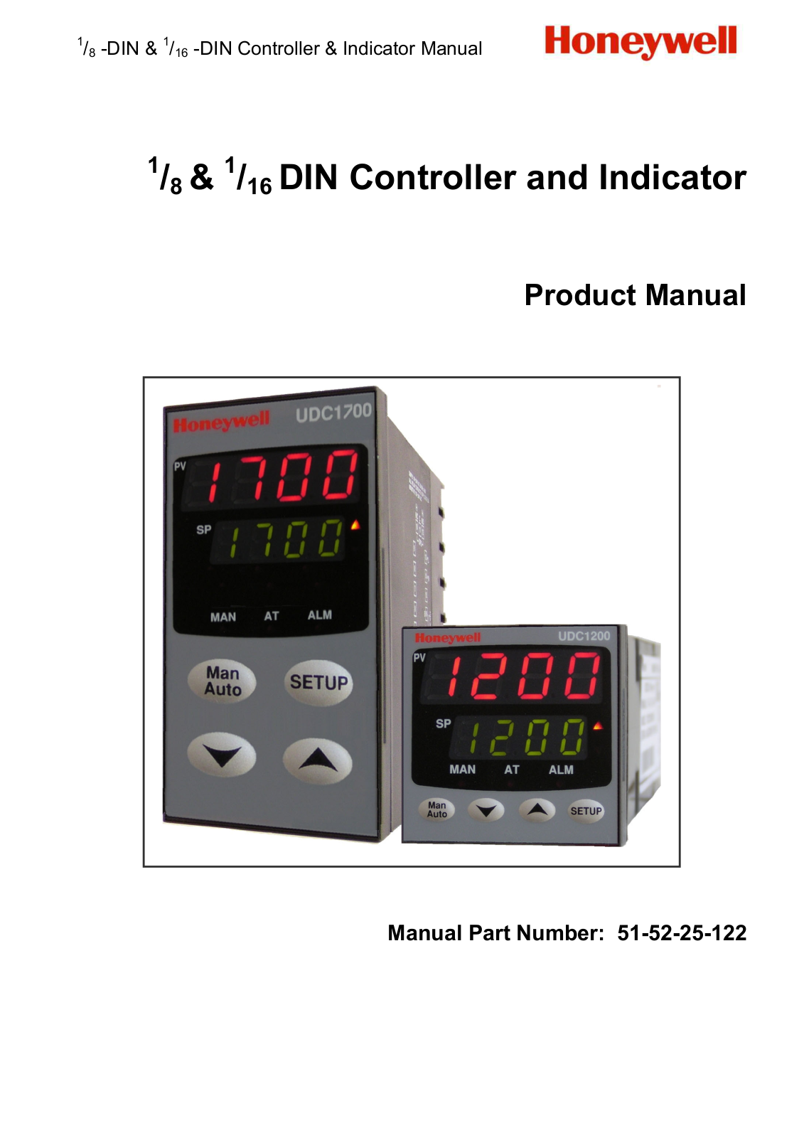 Honeywell UDC1200 Operating Manual