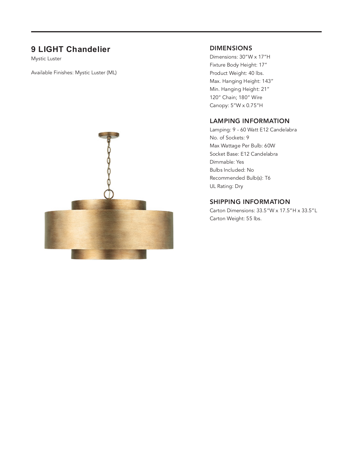 Etta Avenue W003245083 Specifications - ManualMachine.com