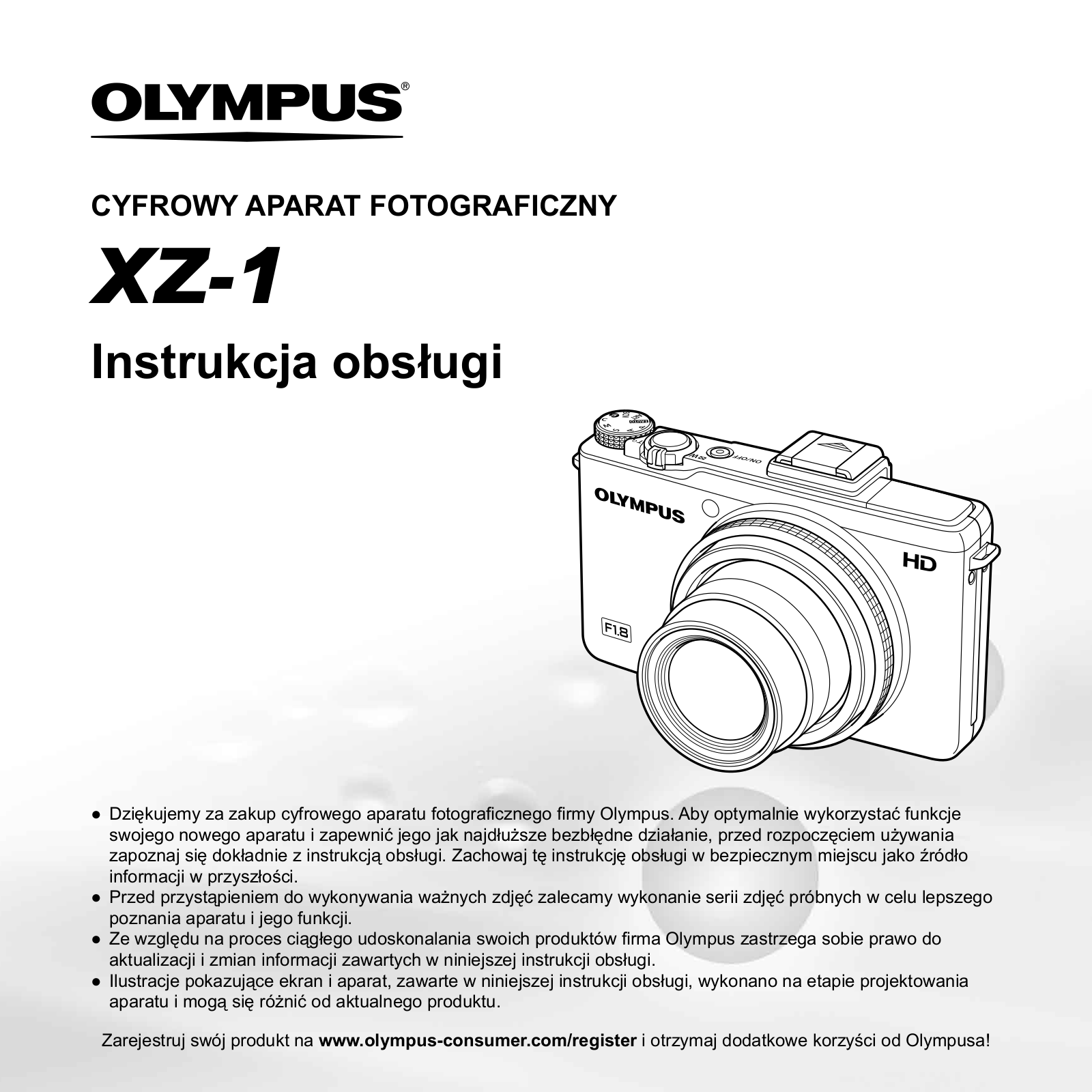 OLYMPUS XZ-1 User Manual