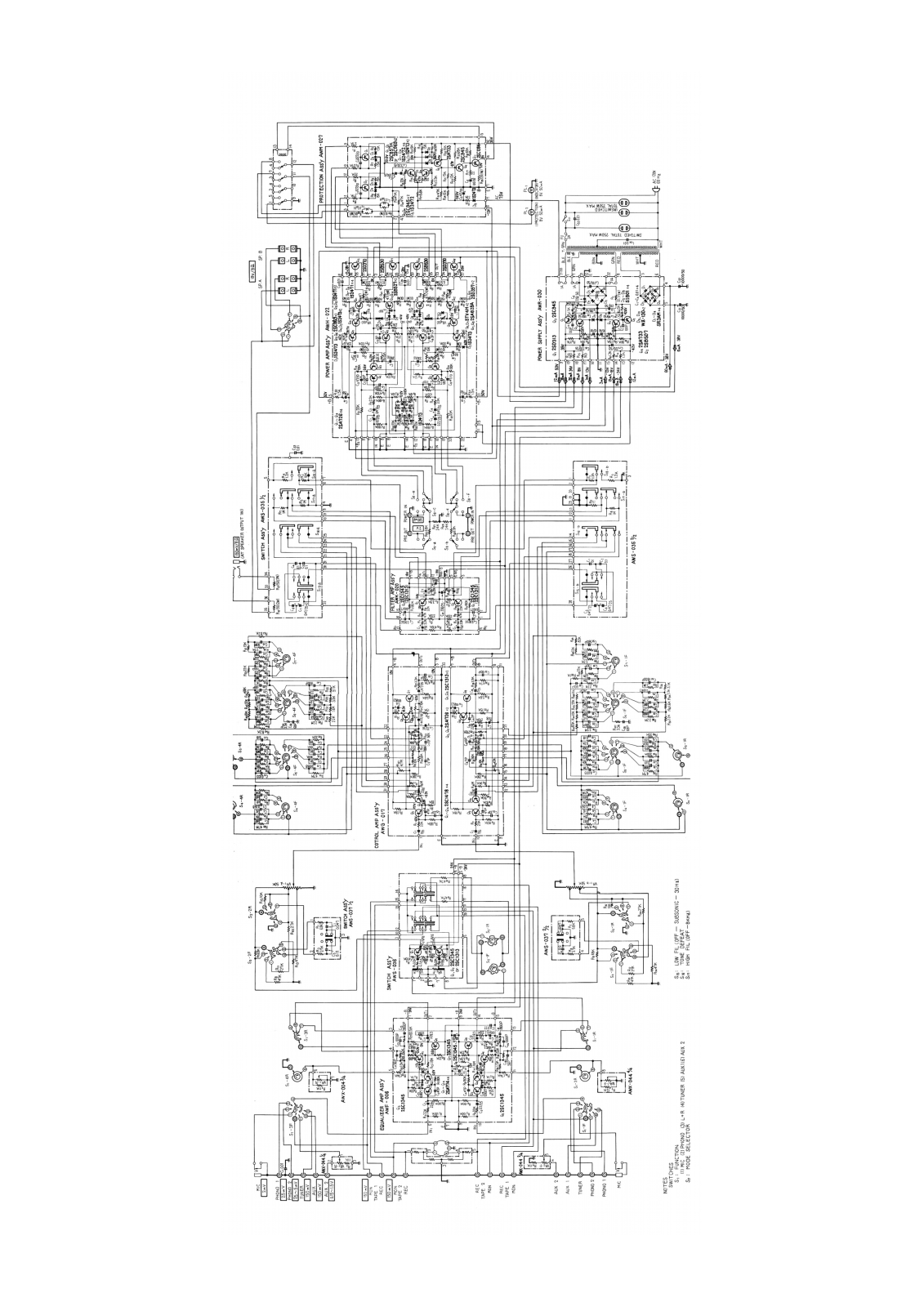 Pioneer SA-8100 Schematic