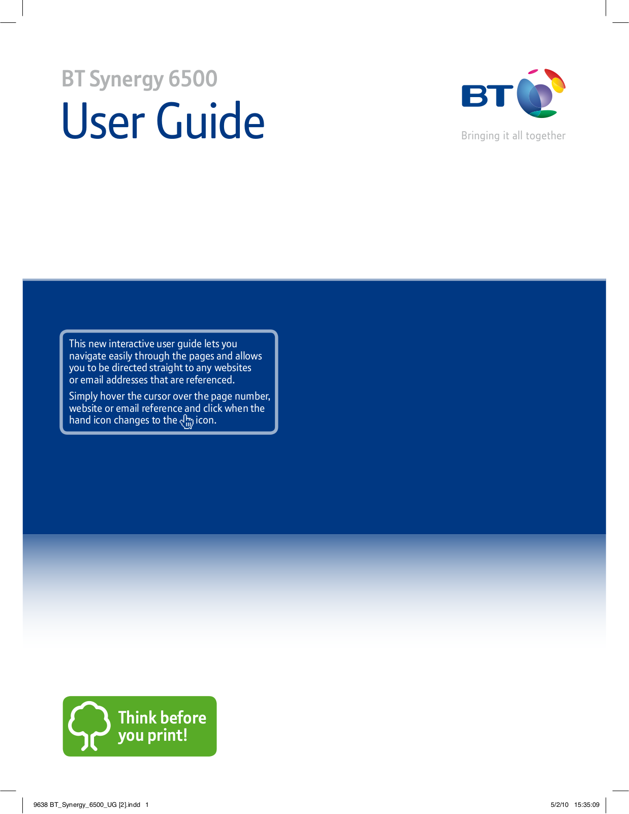 BT Synergy 6500 User Manual