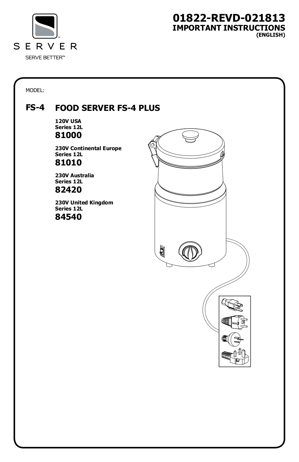 Server Products FS-4 Installation  Manual