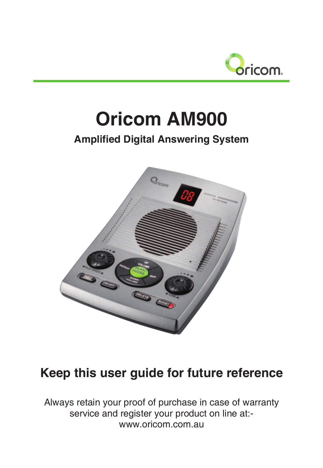 Oricom AM900 User Manual