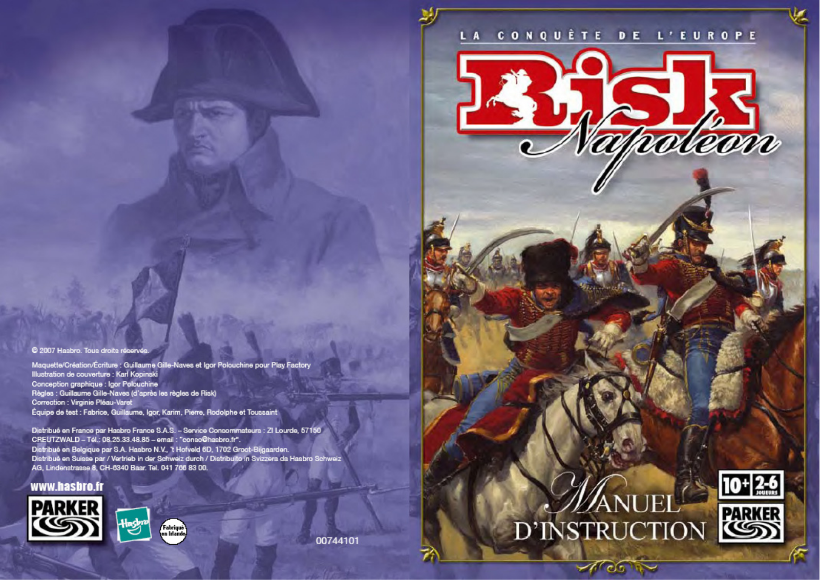 HASBRO Risk Napoleon User Manual