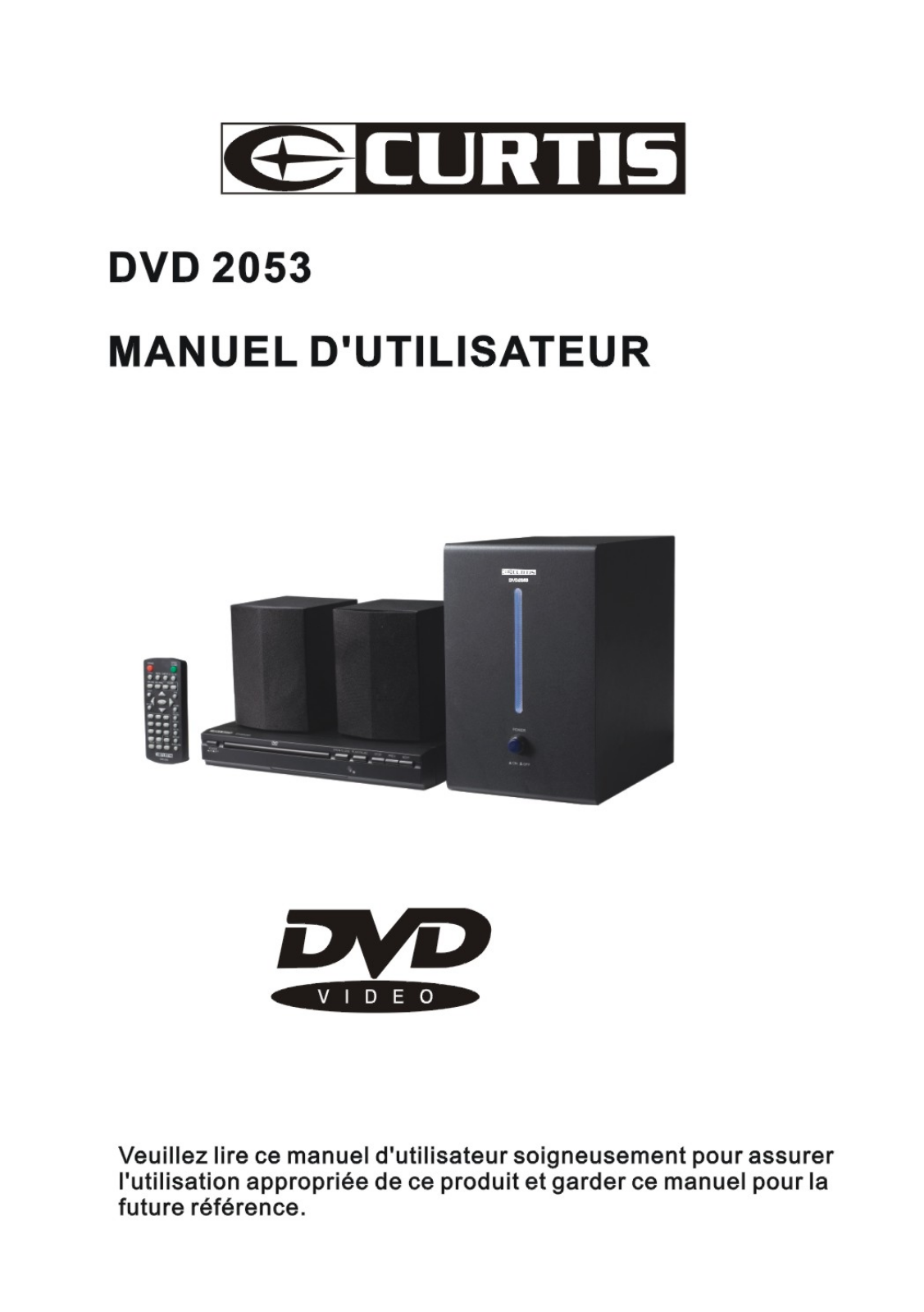 Curtis DVD2053 User Manual