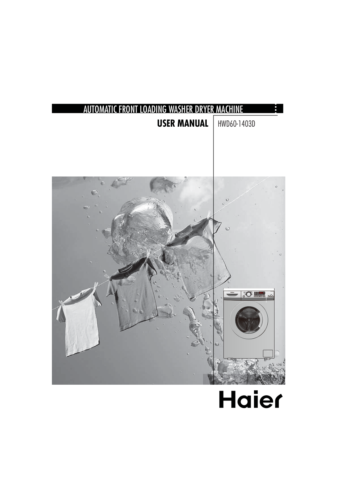 Haier HWD60-1403D User Manual