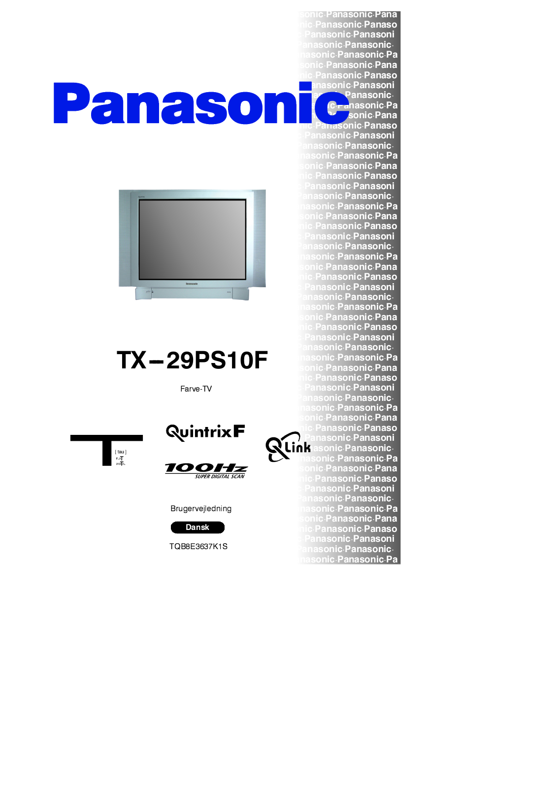 PANASONIC TX-29PS10F User Manual