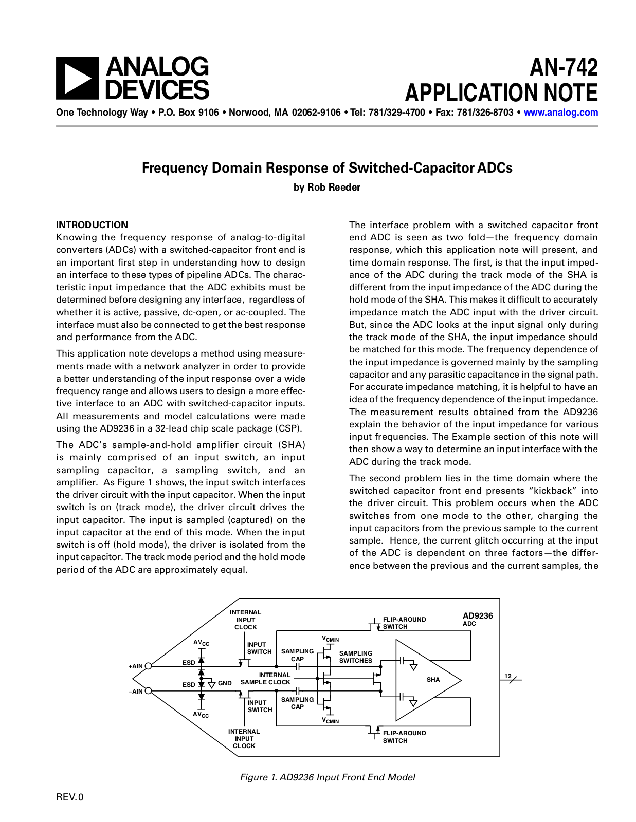 Analog Devices AN-742 Application Notes