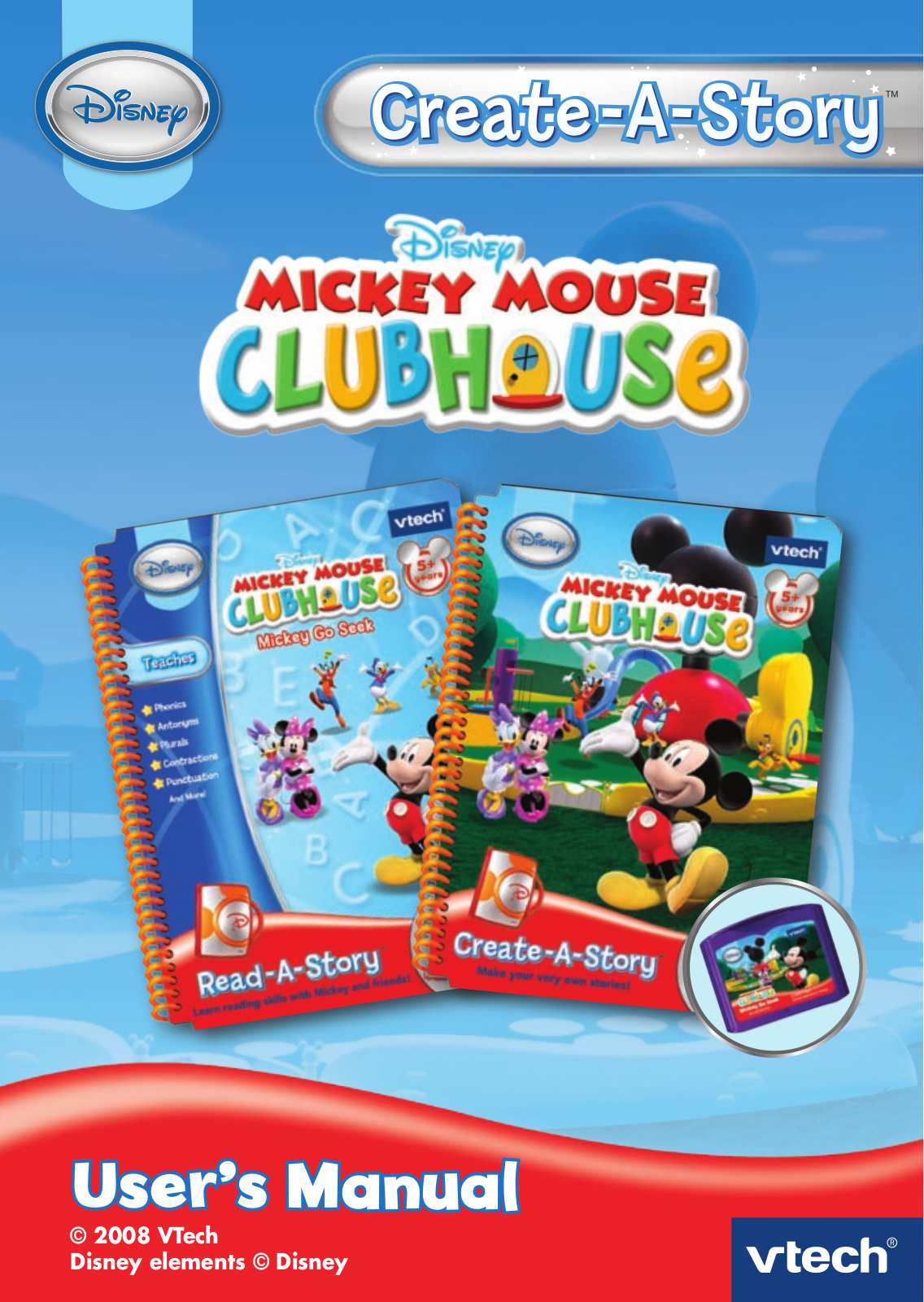 Vtech CREATE-A-STORY MICKEY MOUSE CLUBHOUSE User Manual