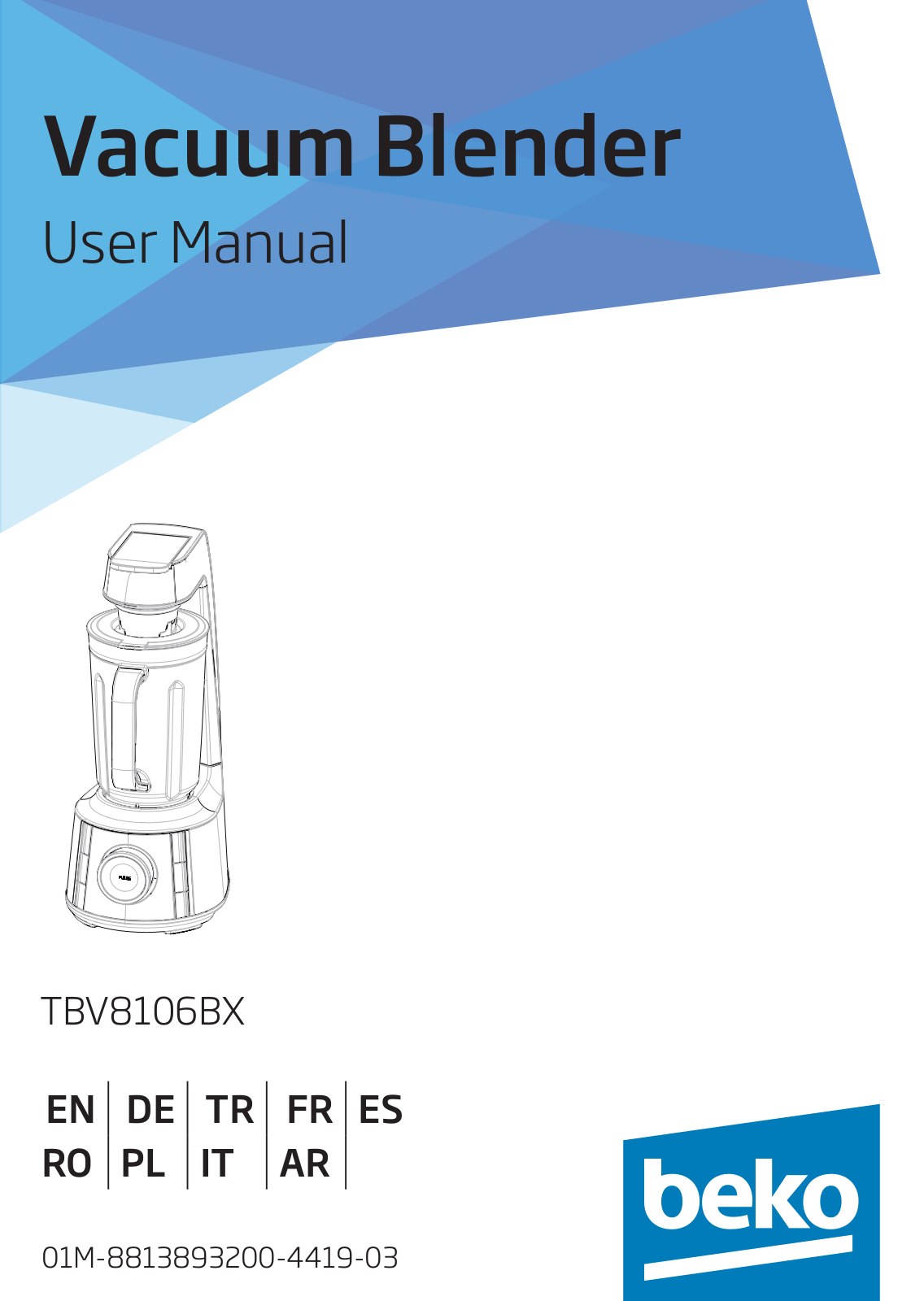 Beko TBV8106BX User Manual