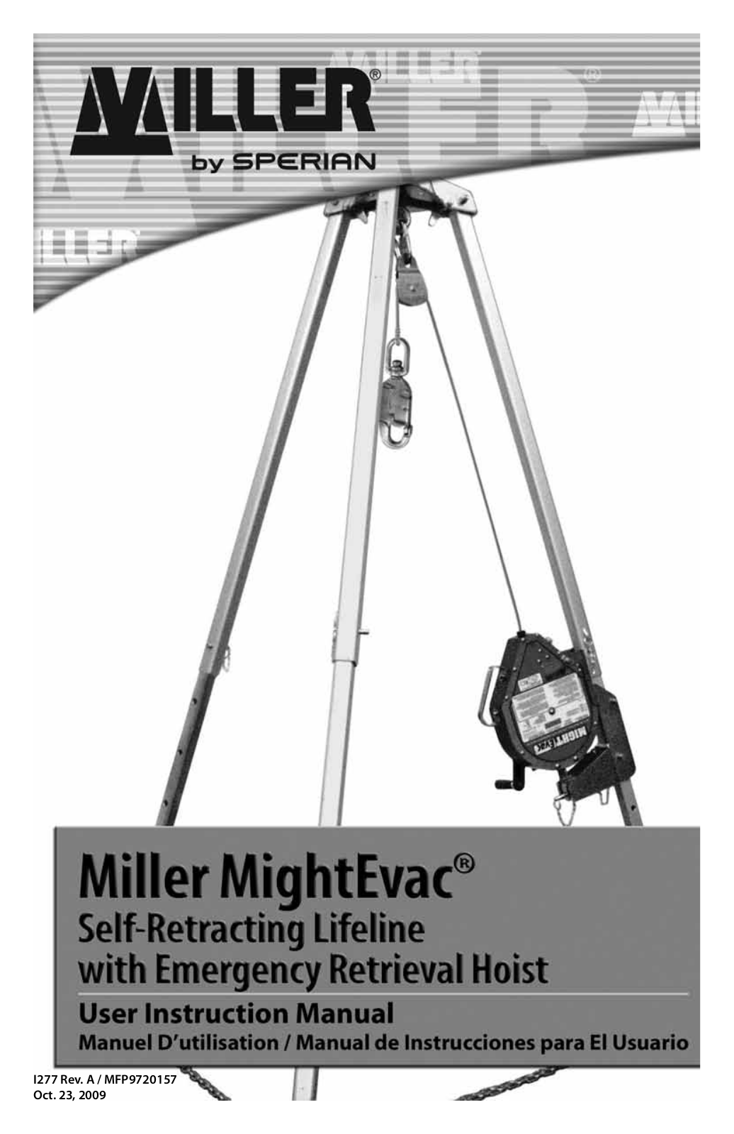 Sperian MILLER MIGHTEVAC User Instruction Manual