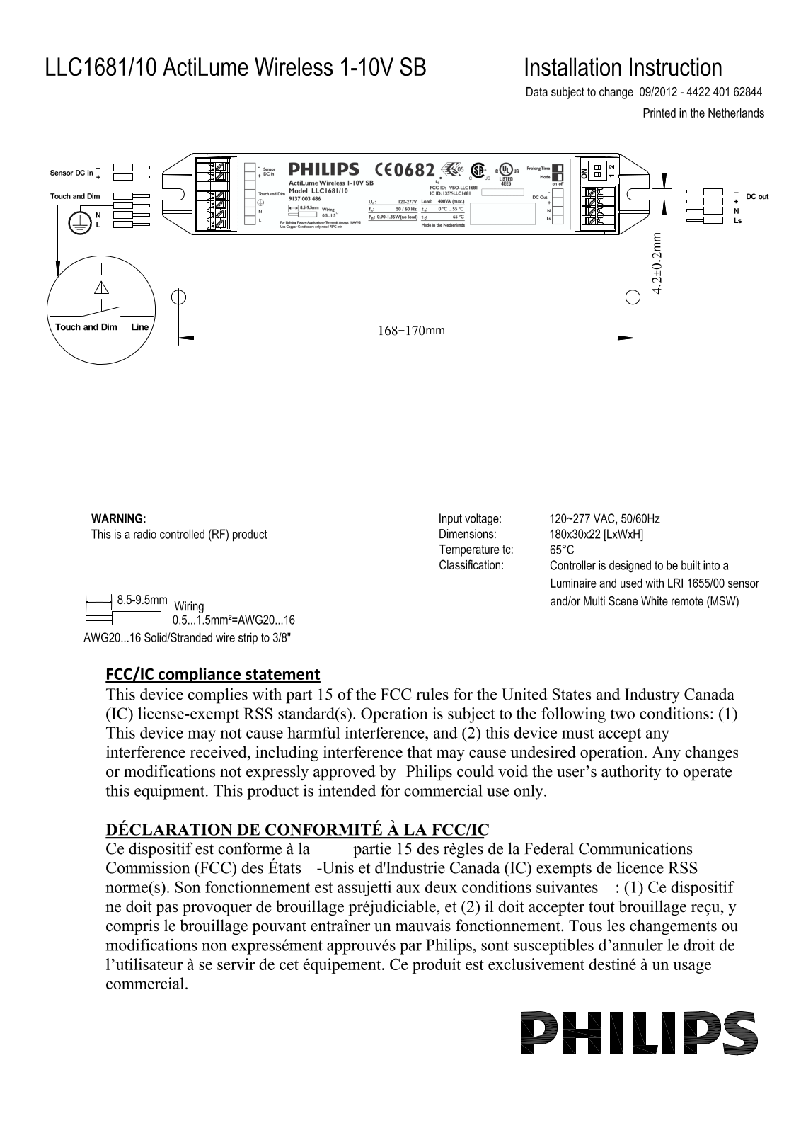 Philips LLC1681 User Manual