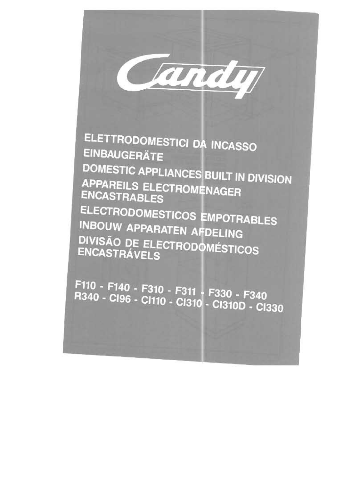 CANDY F310 User Manual