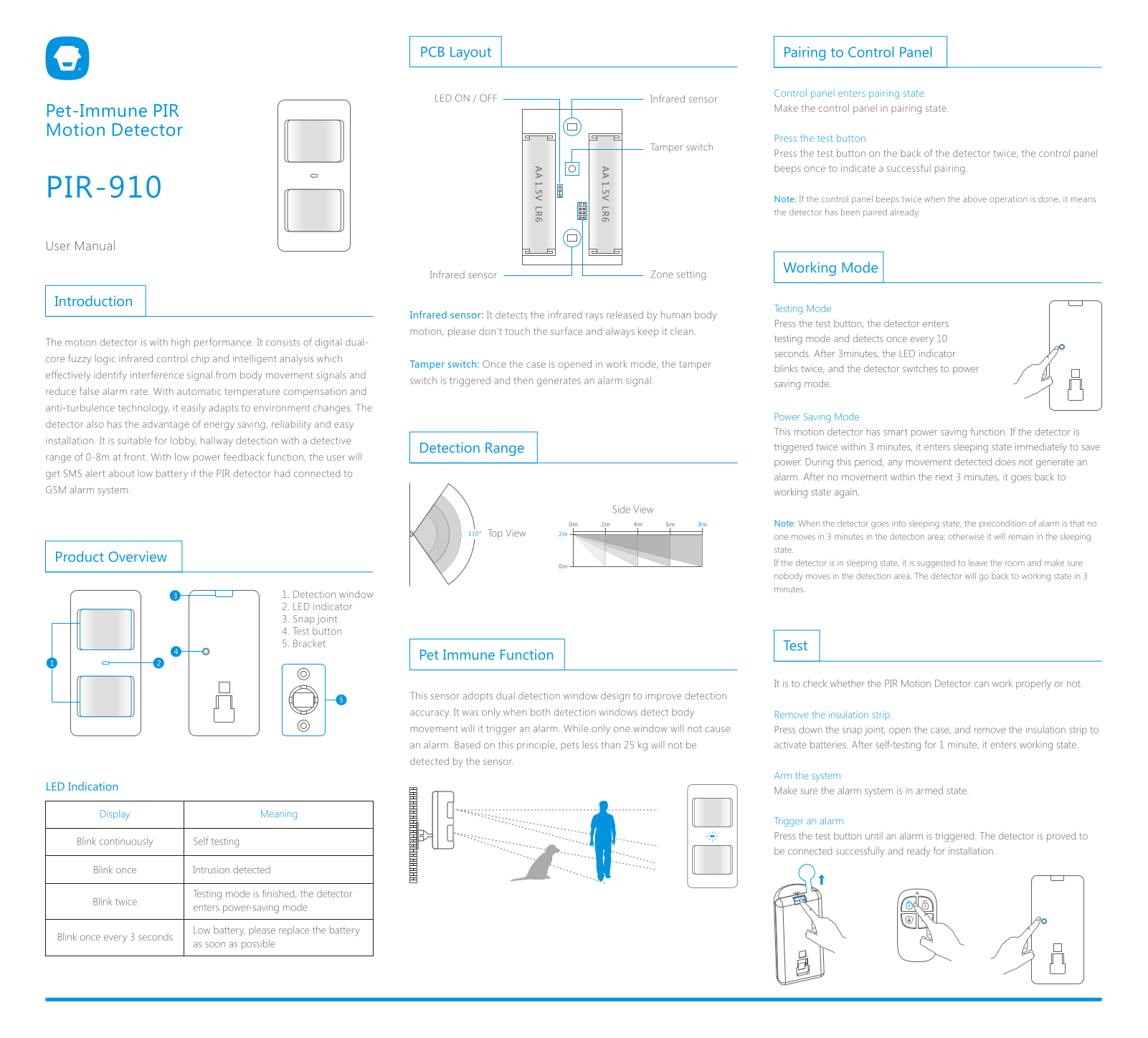 Chuango PIR-910 User Manual - ManualMachine.com