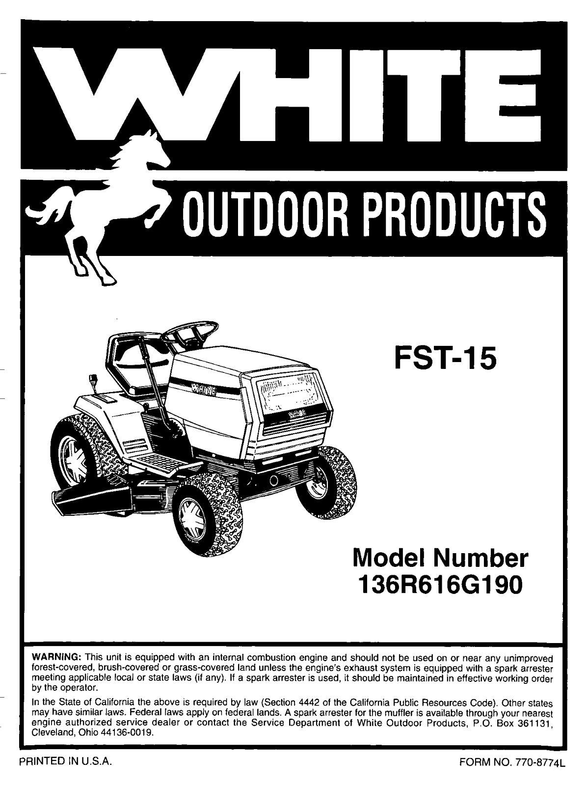 white FST15 user Manual