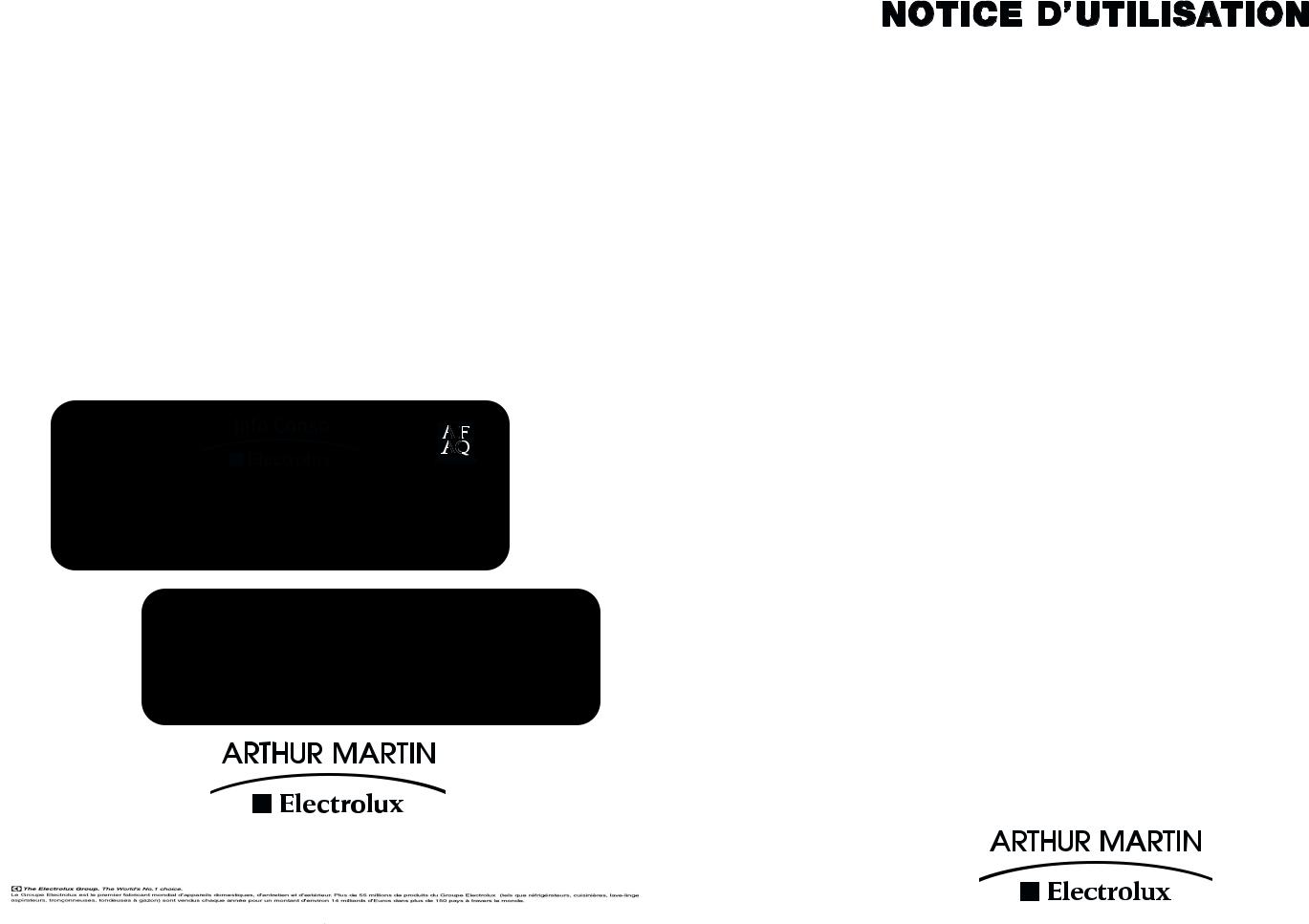 ARTHUR MARTIN ARN3420 User Manual
