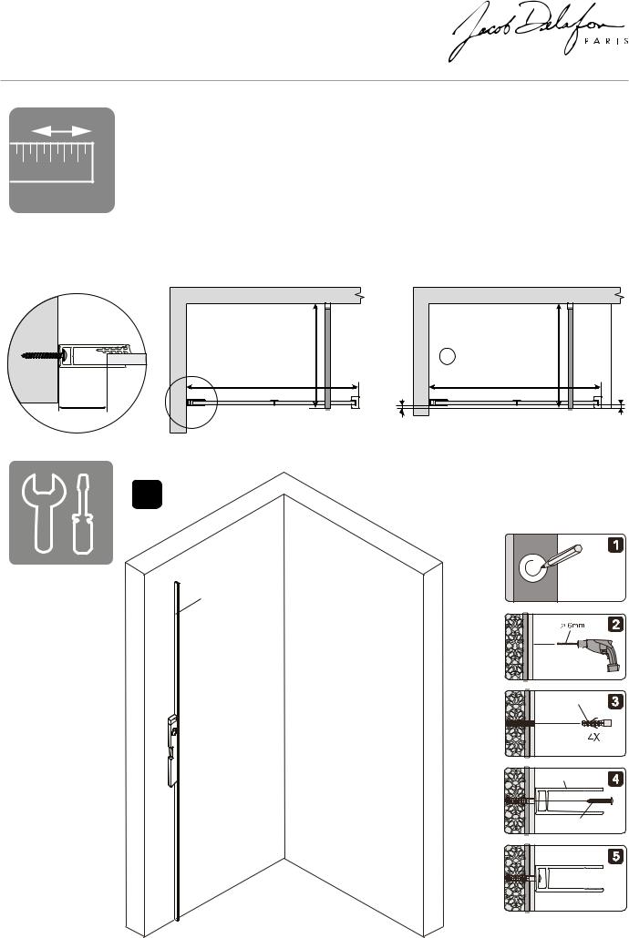 Jacob Delafon SERENITY E14W100-BLV, SERENITY E14W120-BLV User guide