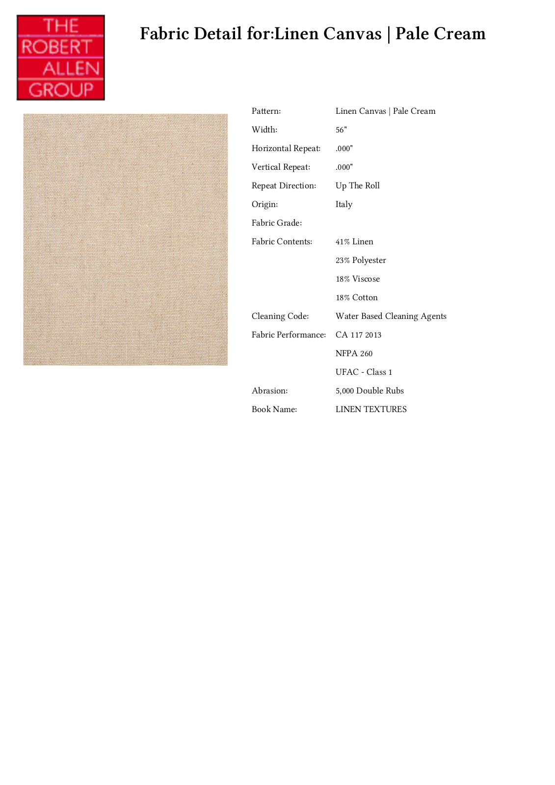 Robert Allen RALF1957 Specifications - ManualMachine.com