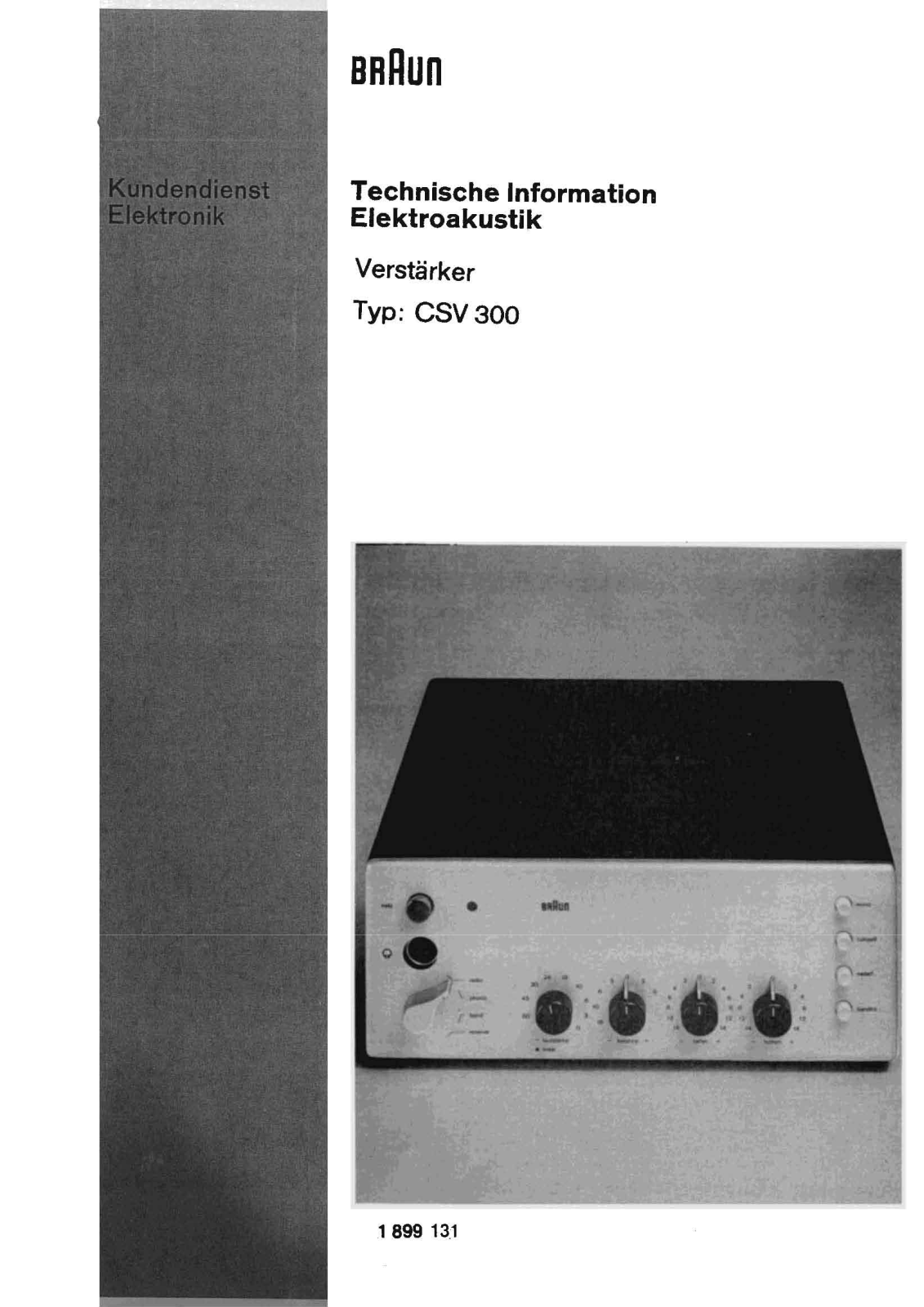 Braun CSV-300 Schematic