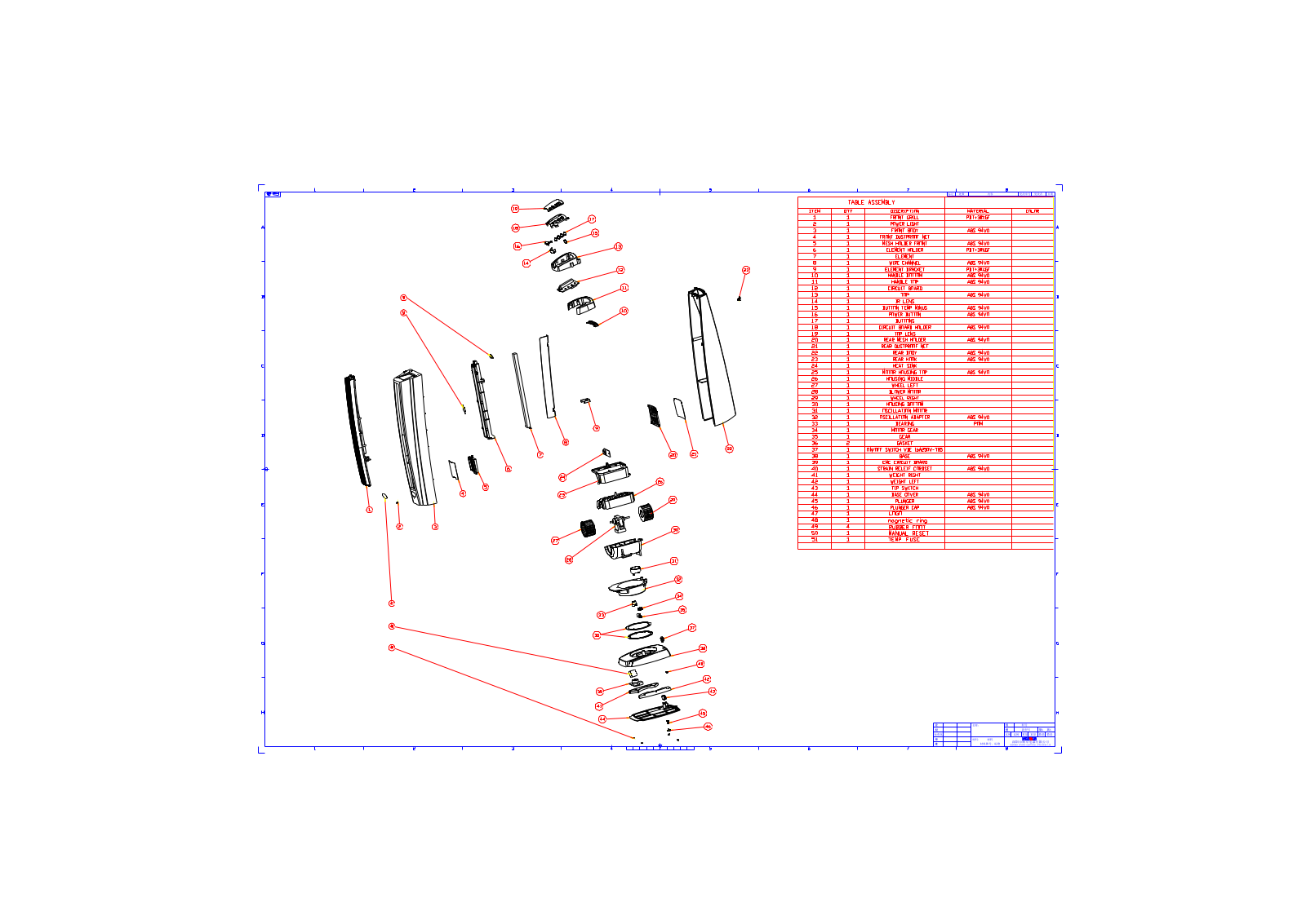 BORK CH BRE 1518SI Exploded view