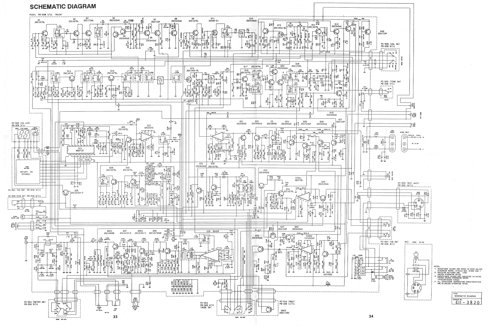 Uniden Grant LT Schematic