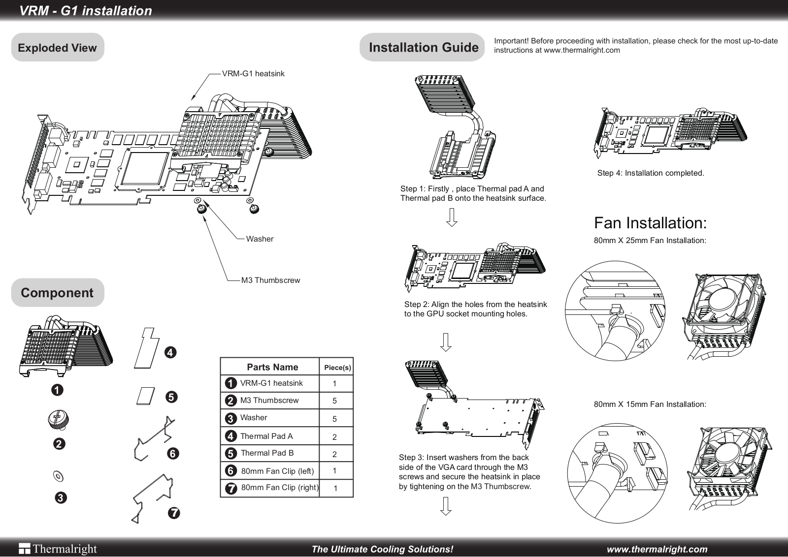 Thermalright VRMG1 User Manual