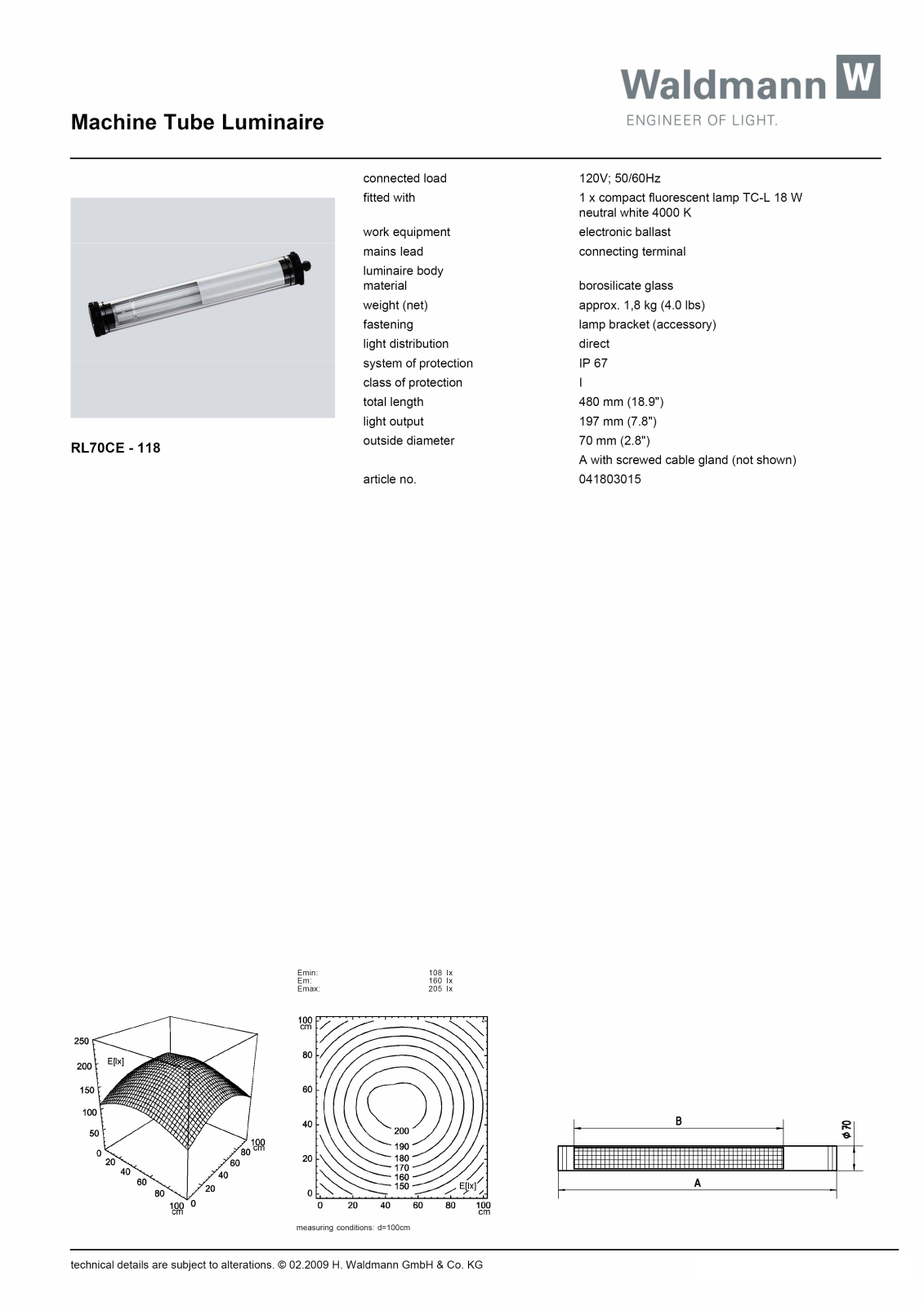 Waldmann 041803015 Information guide