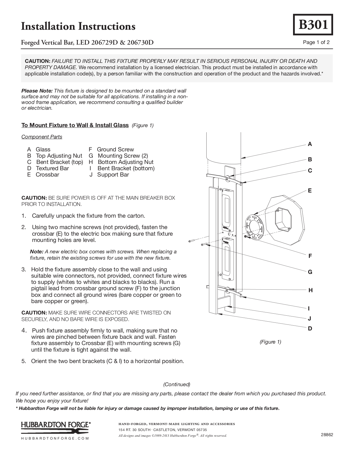 Hubbardton Forge 206730D User Manual