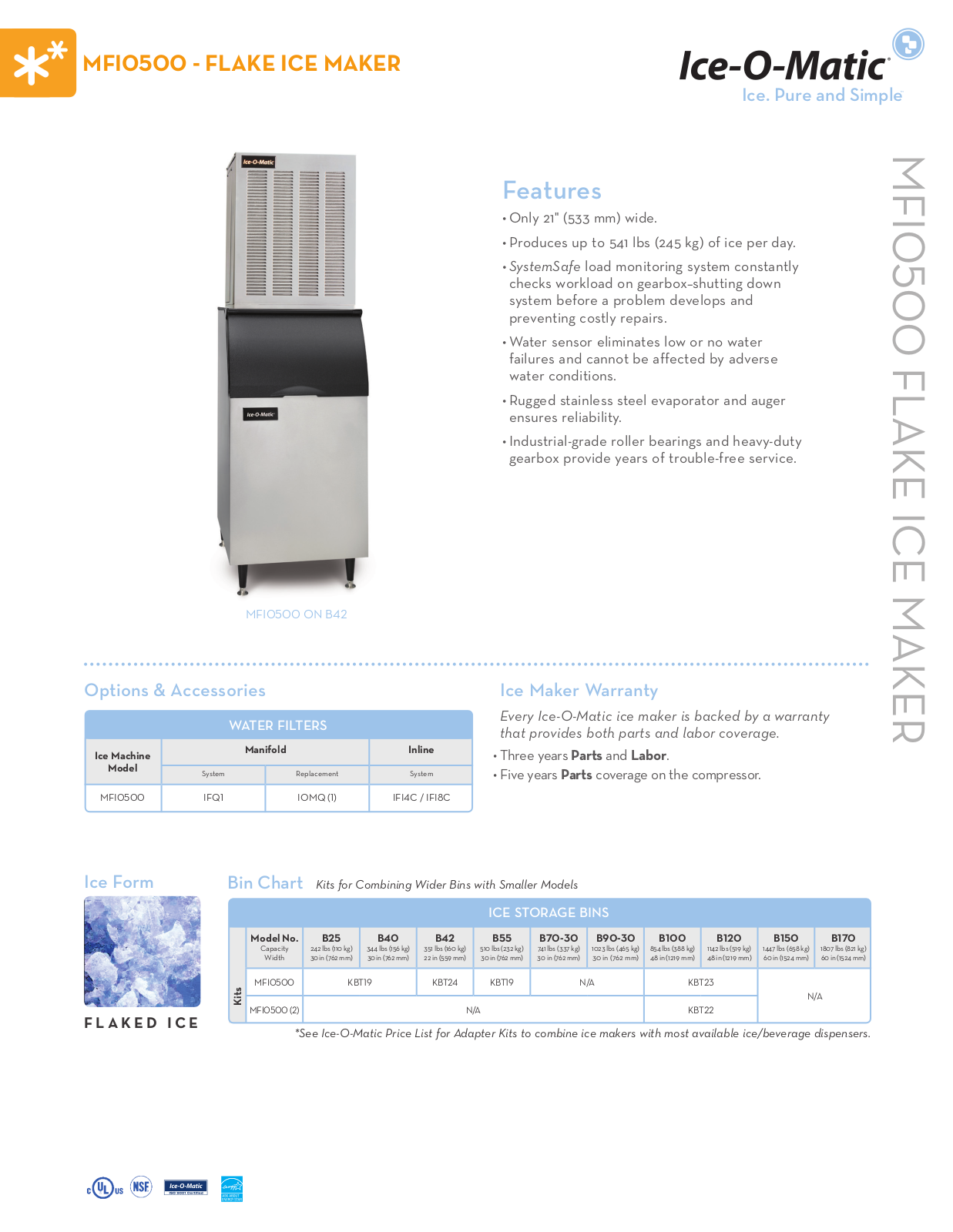 Ice-O-Matic MFI0500A User Manual