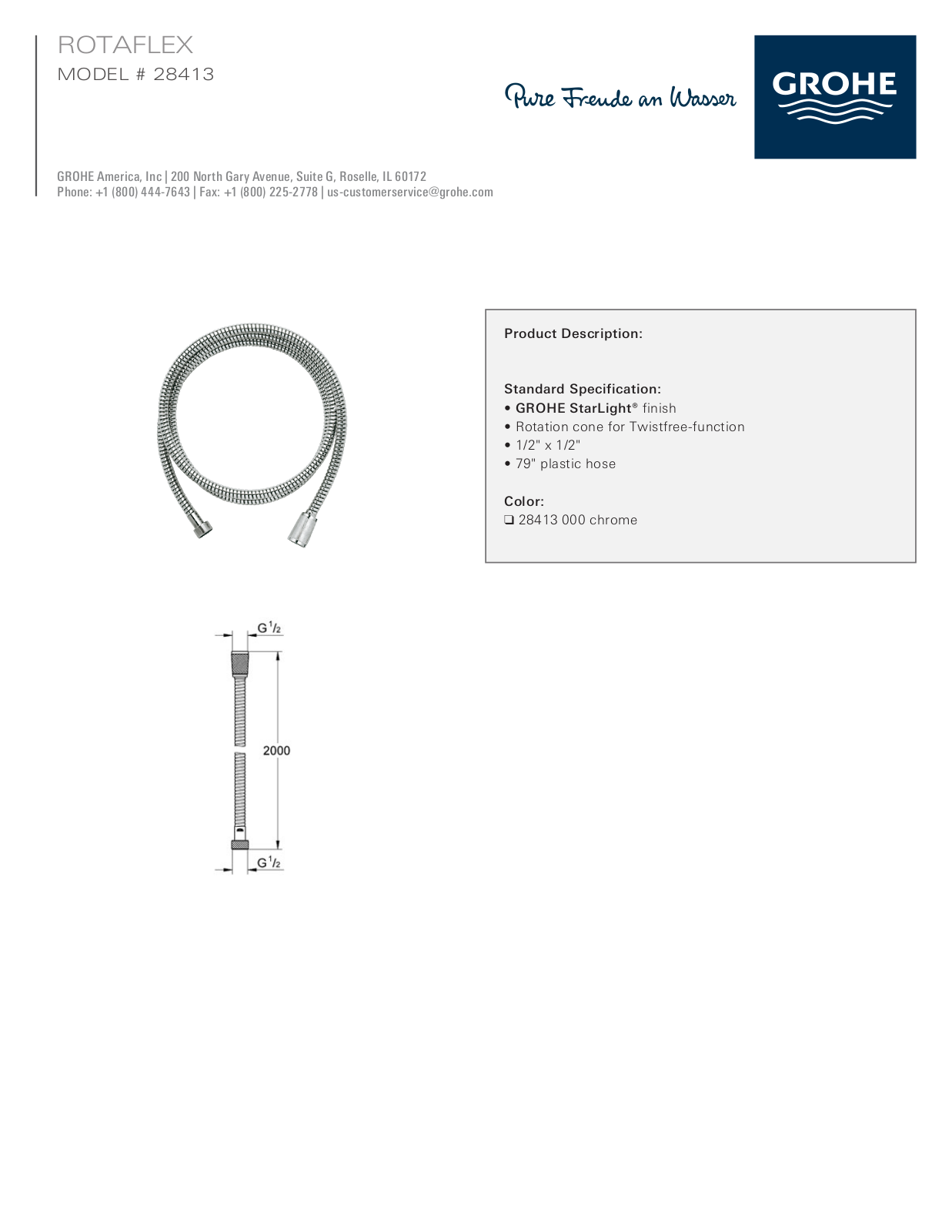 GROHE GRH2730 Specifications - ManualMachine.com