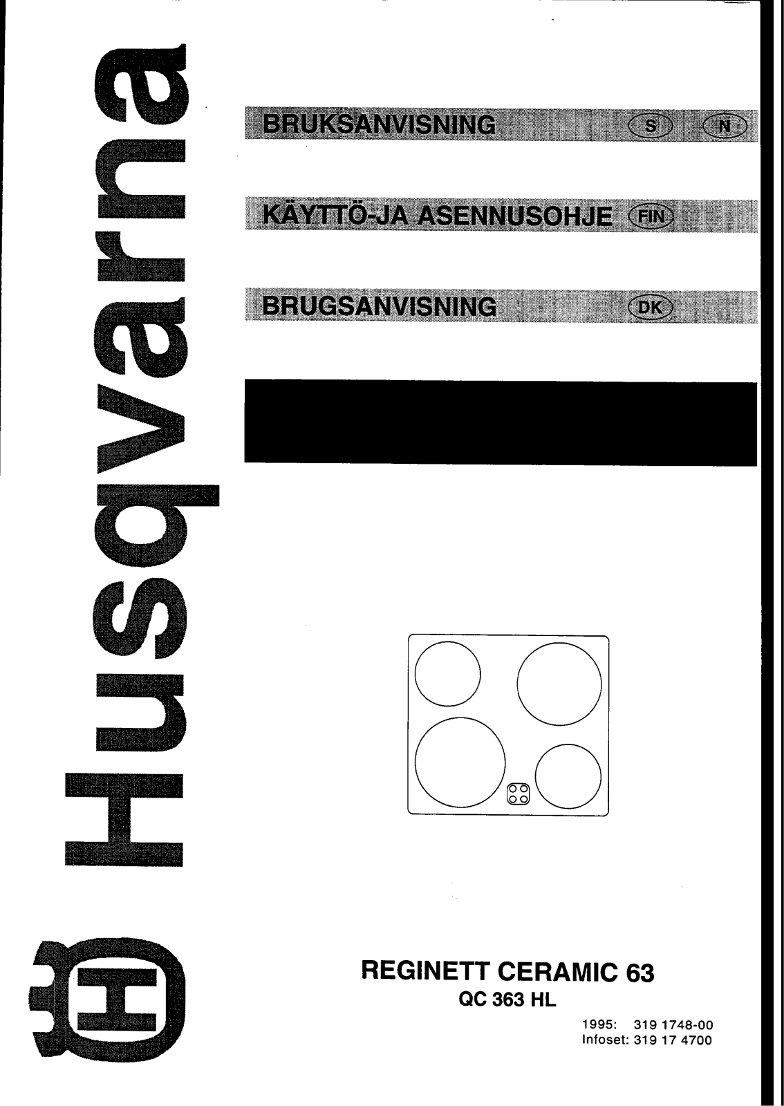 Husqvarna QC364HL, QC363HL User Manual