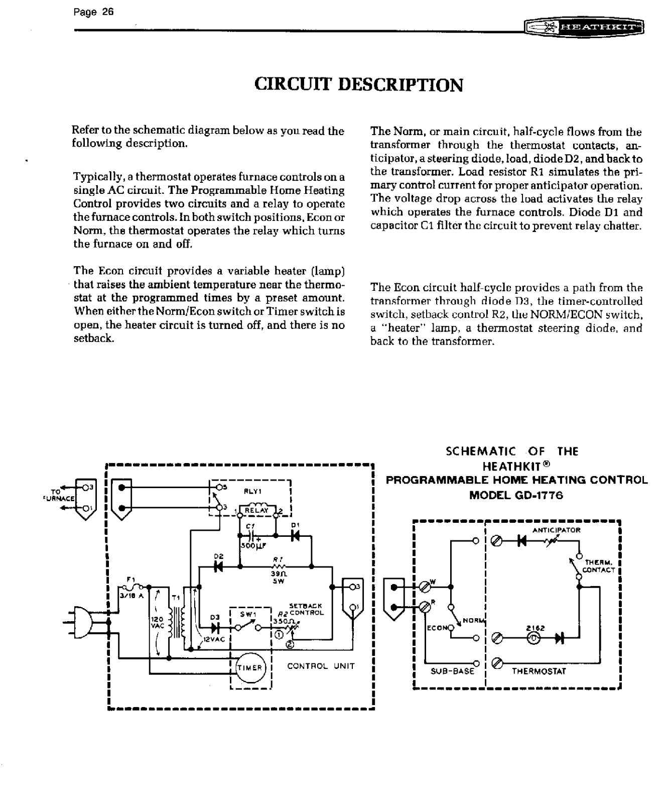 Heath Company GD-1776 Schematic