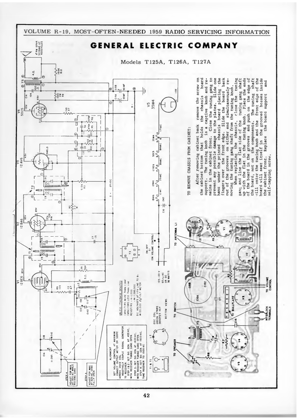 General T125A, T136A, T127A Schematic