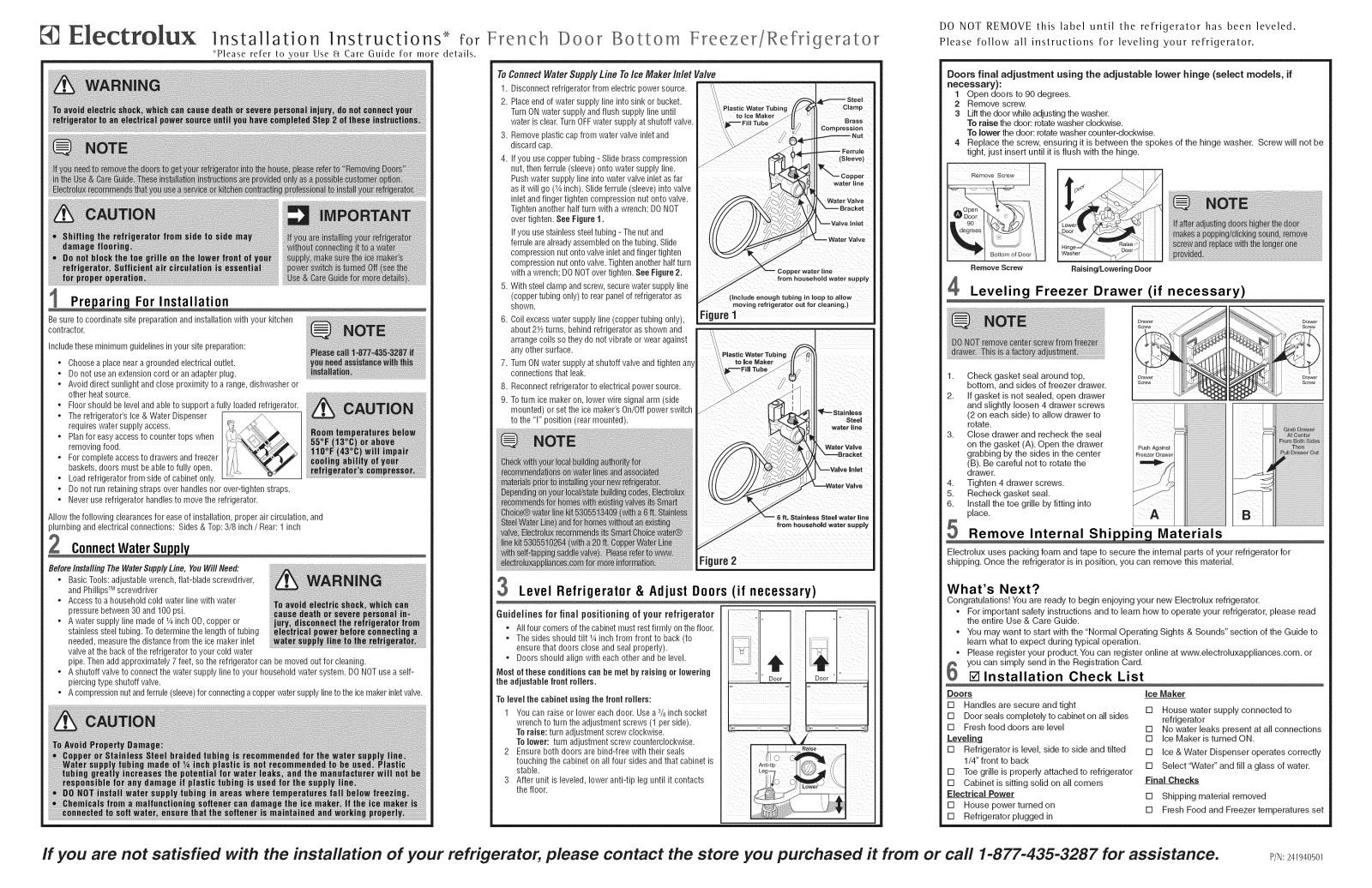 Electrolux E23BC78IPS1, E23BC78IPS2, E23BC78IPS3, E23BC78IPS4, E23BC78IPS5 Installation Guide - ManualMachine.com