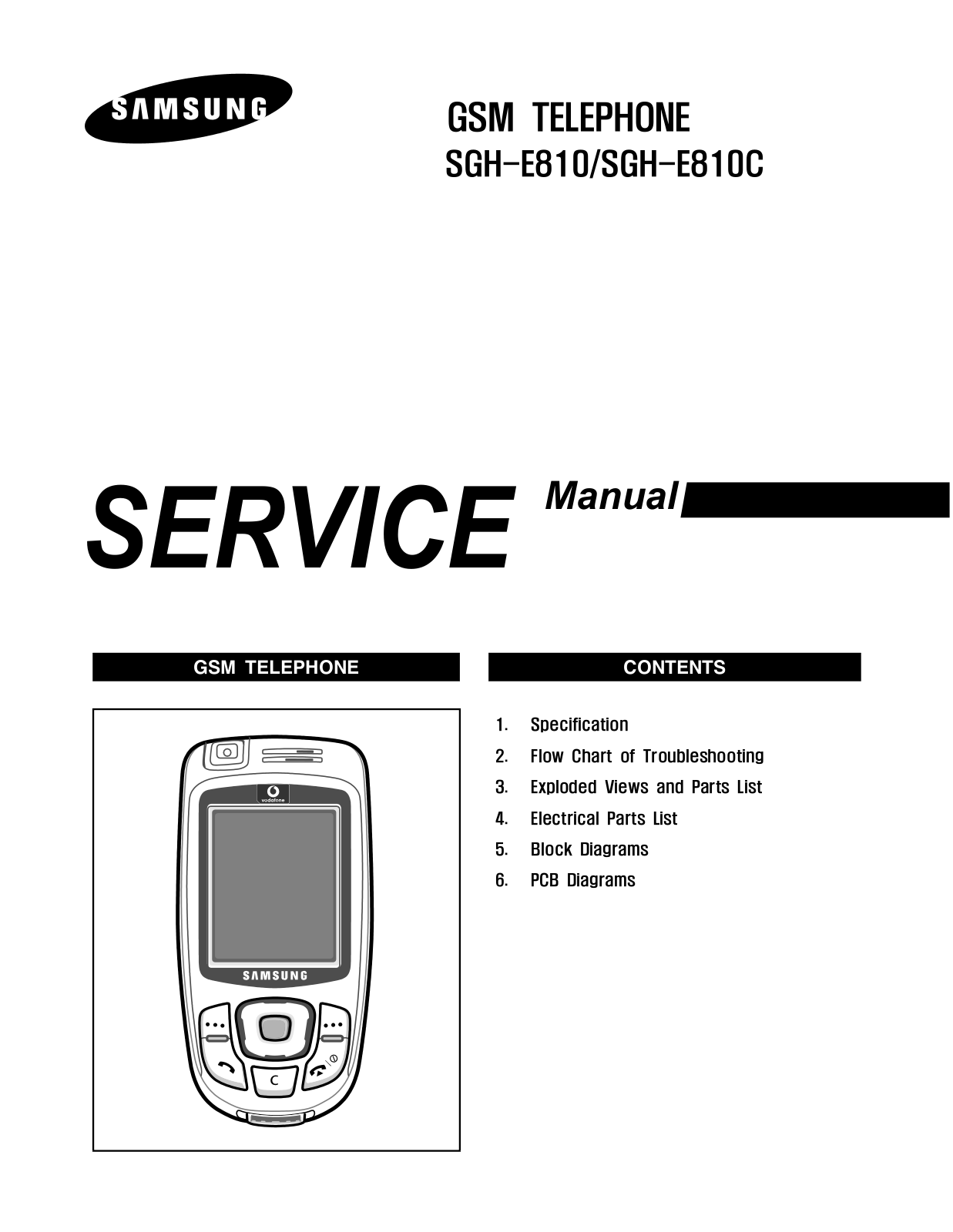 Samsung E810C Service Manual