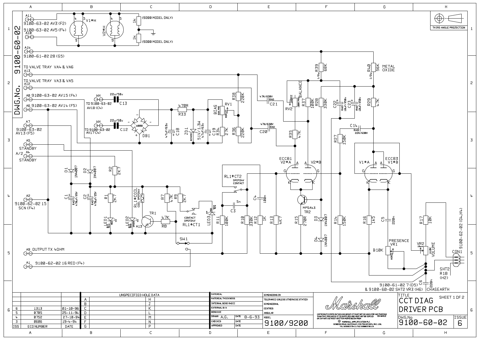 Marshall 9100-60-02 Schematic