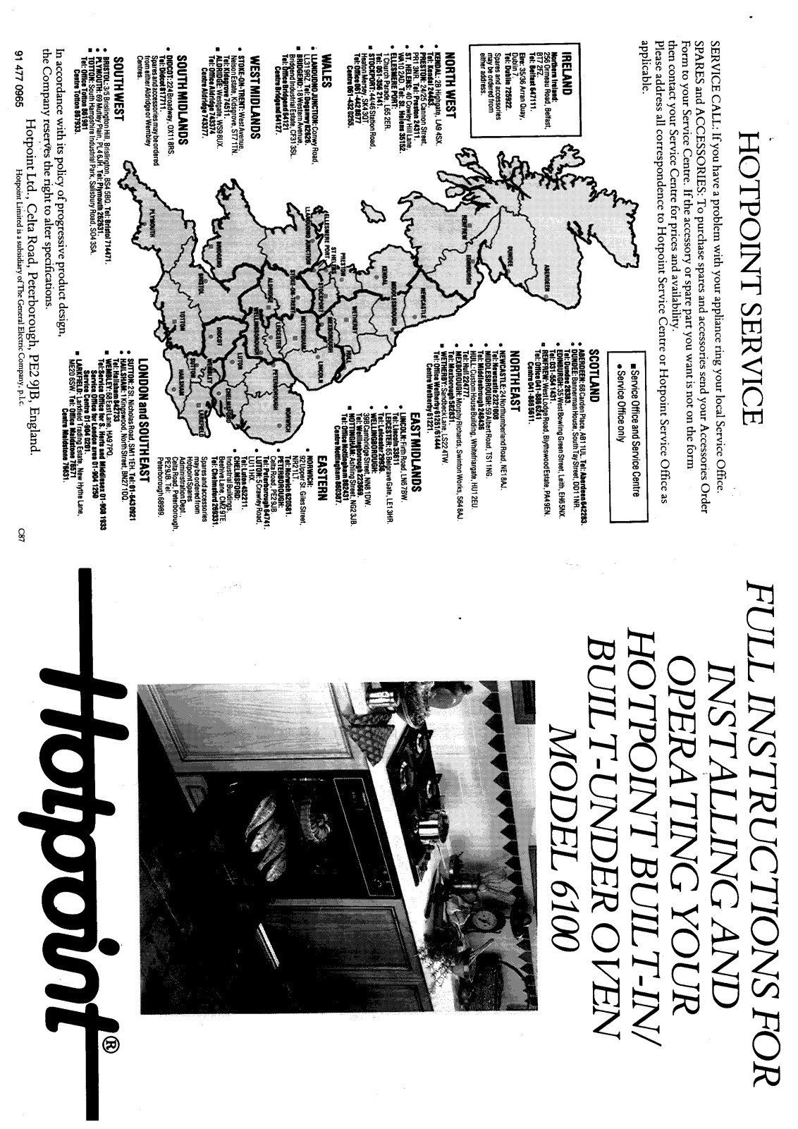 Hotpoint 6100 User Manual