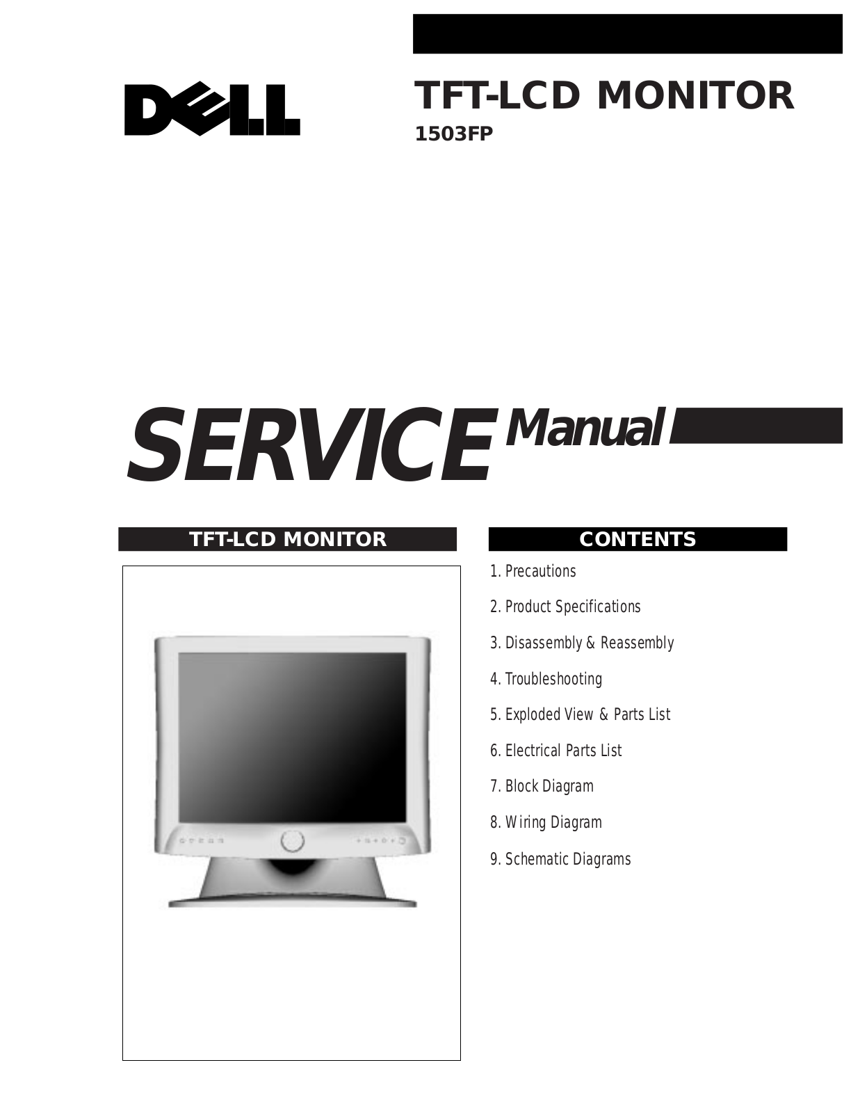 Dell 1503FP Service Manual