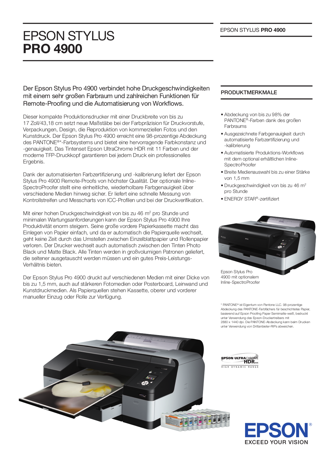 Epson PRO 4900 BROCHURE