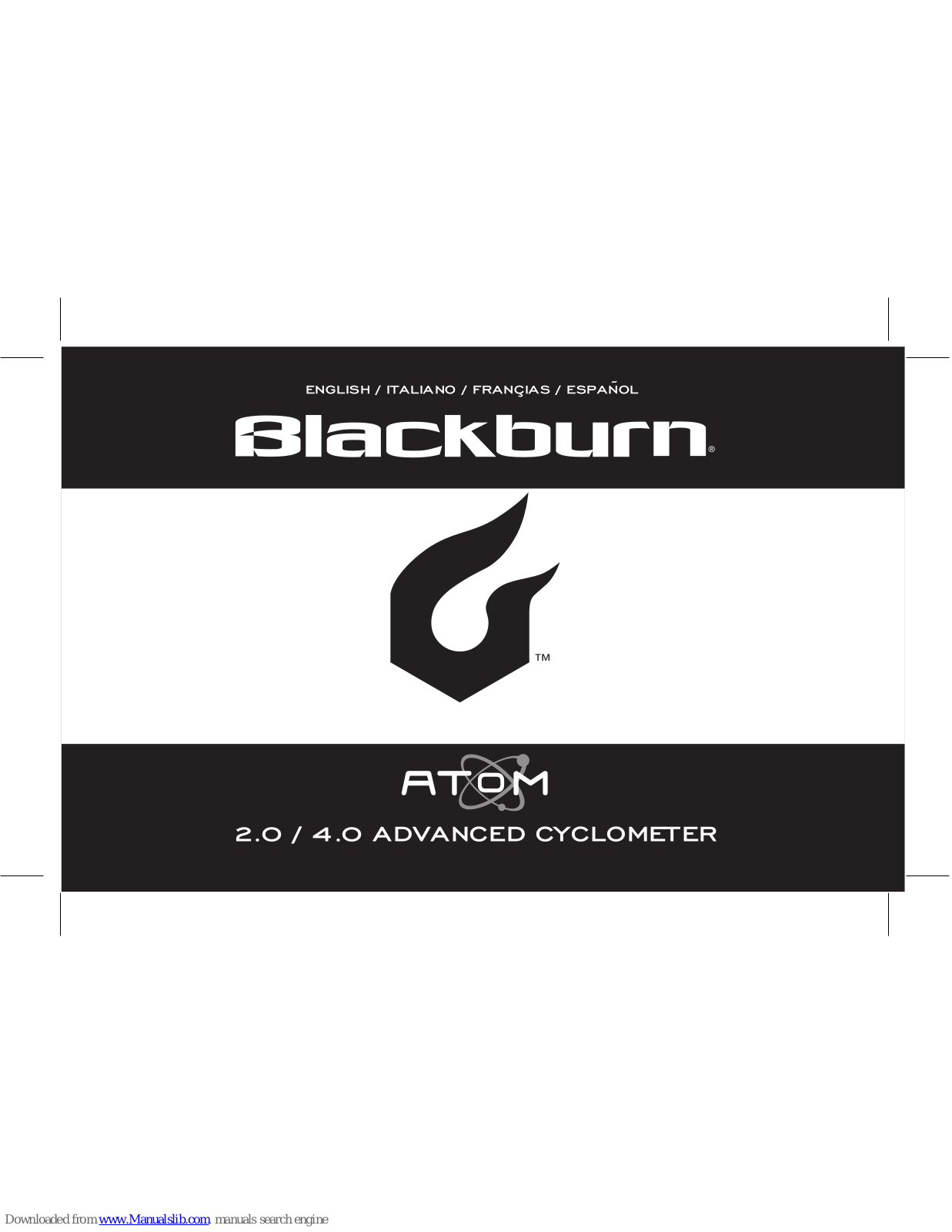 blackburn Atom 2.0, Atom 4.0 User Manual - ManualMachine.com