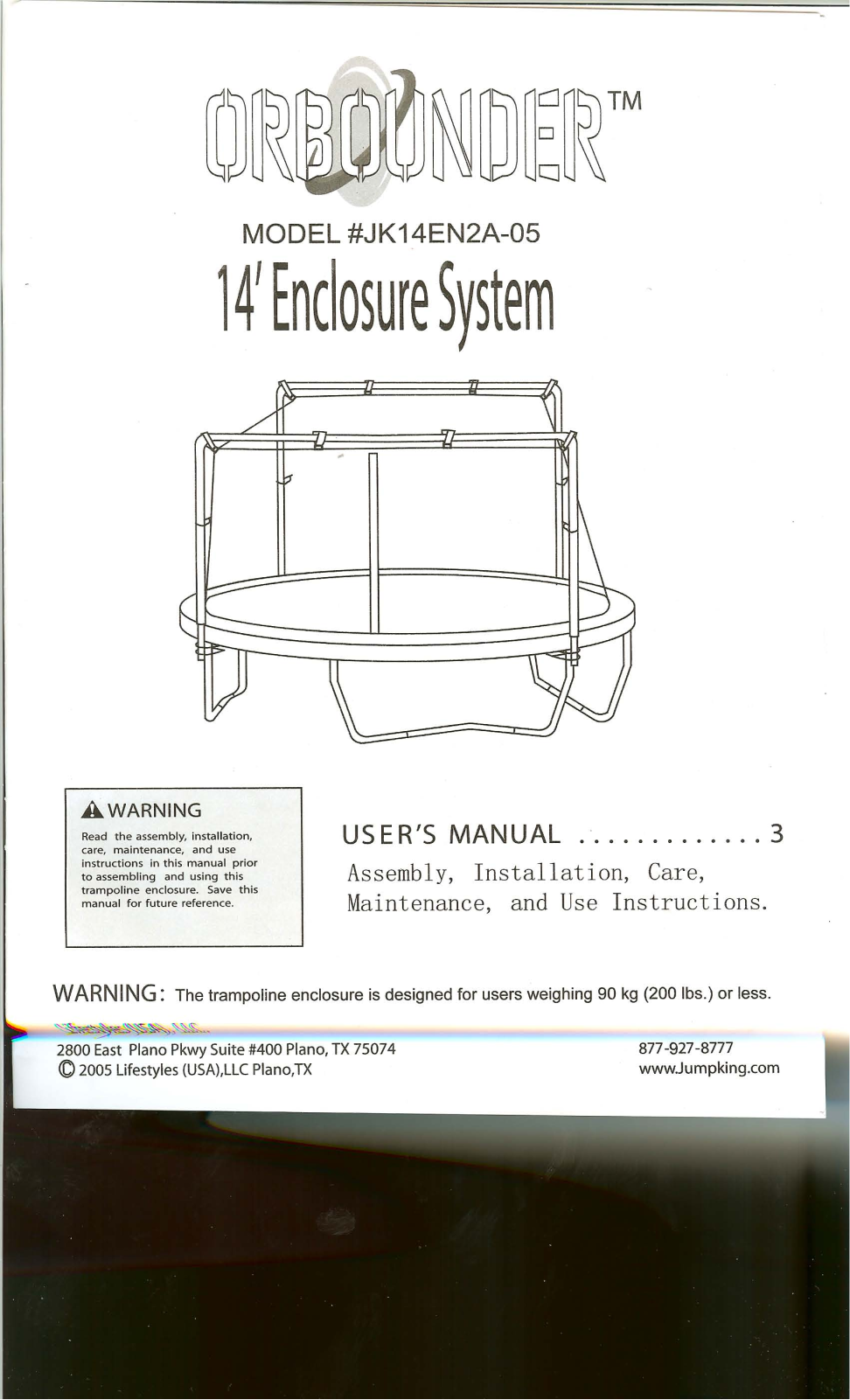 Jumpking JK14EN2A-05 User Manual