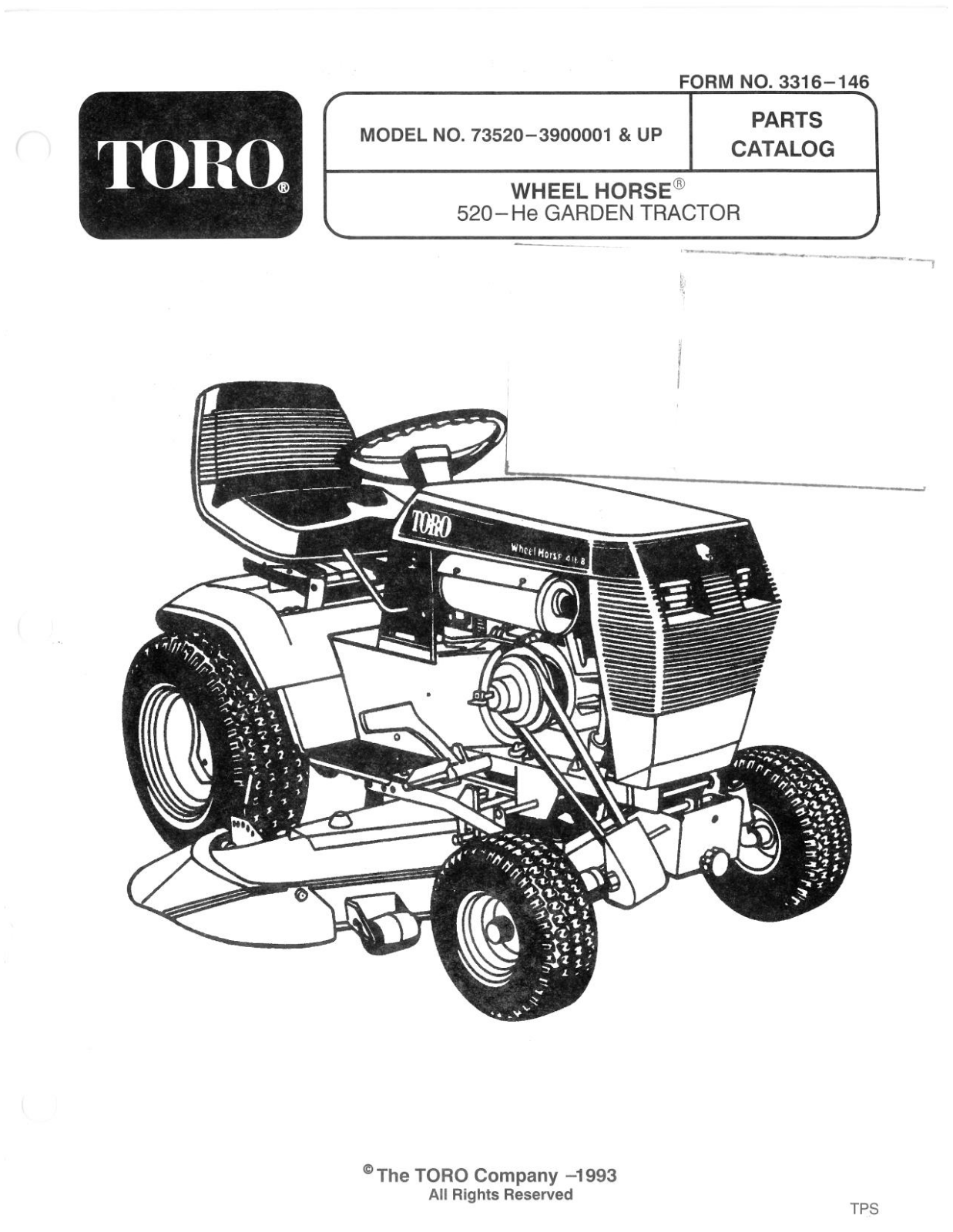 Toro 73520 Parts Catalogue