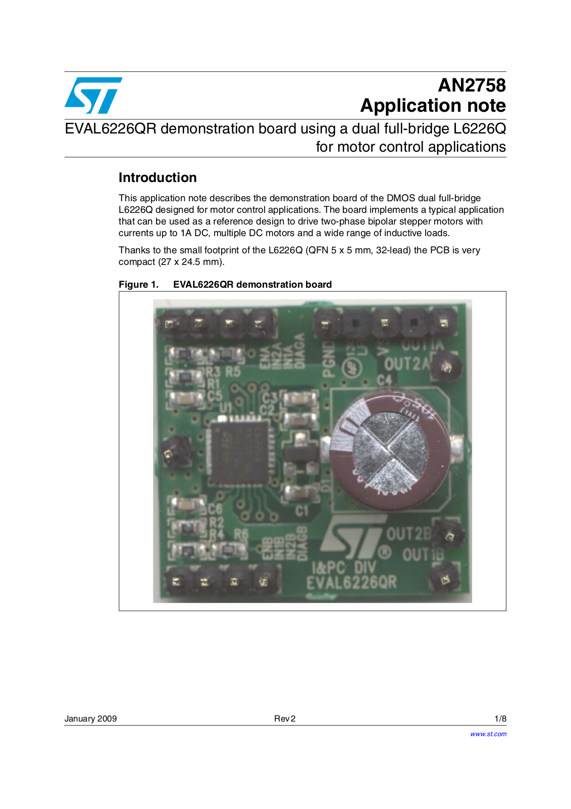 ST AN2758 APPLICATION NOTE