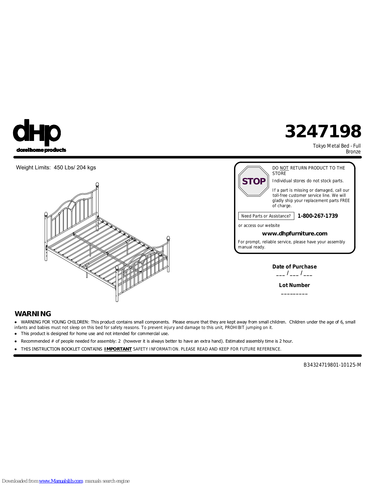 DHP 3247198, Tokyo Assembly Manual - ManualMachine.com