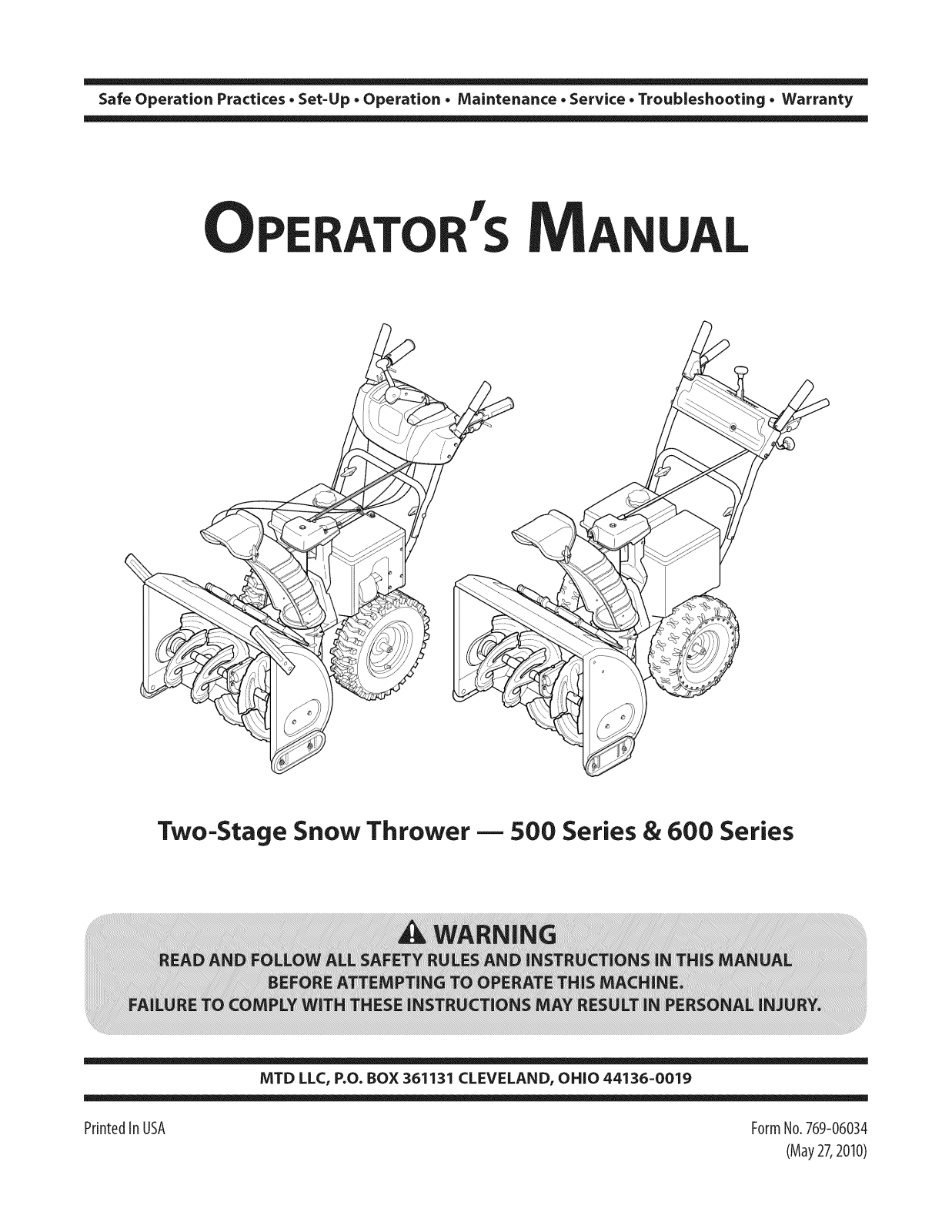 Craftsman 24788771 Owner’s Manual