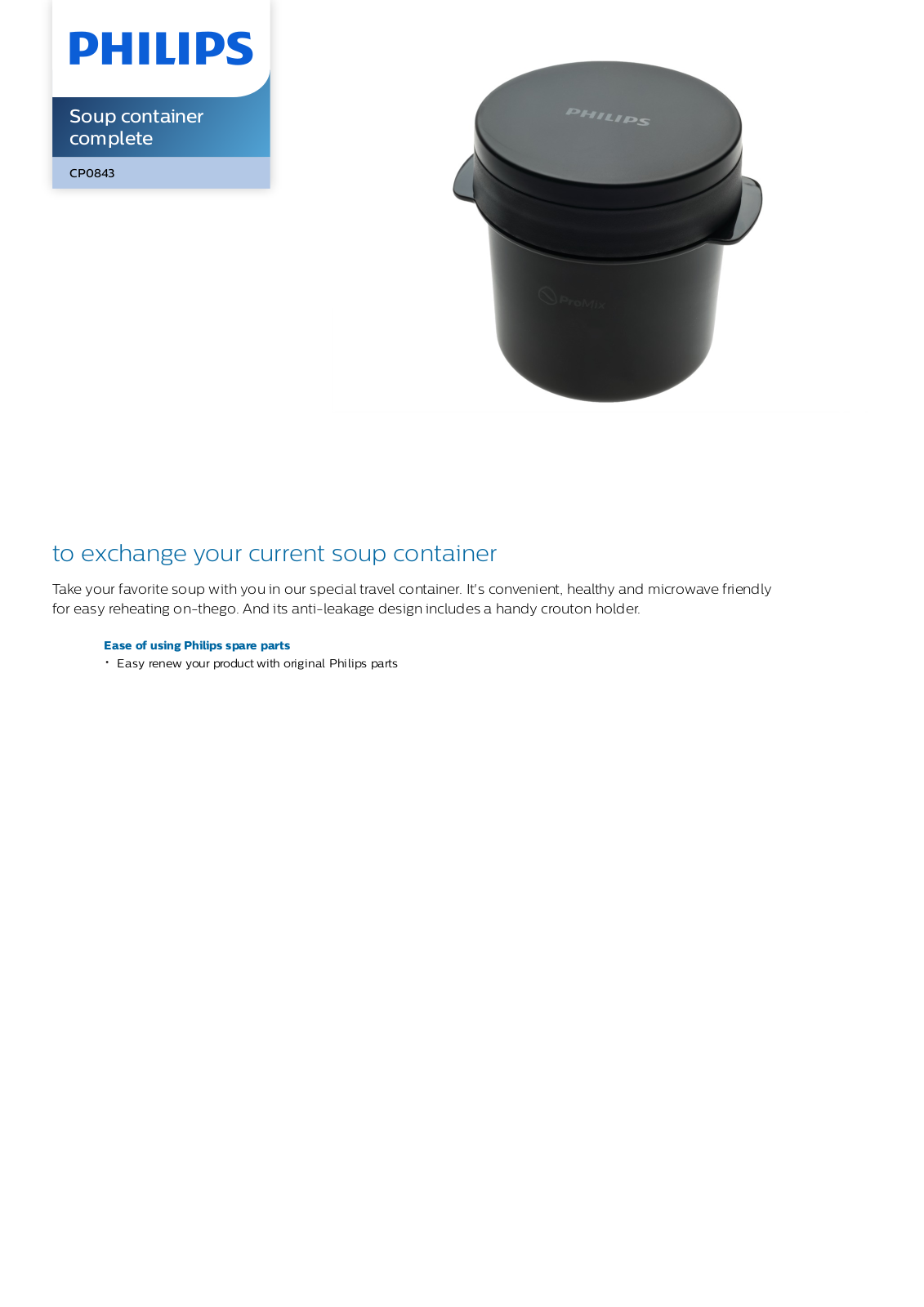 Philips CP0843/01 leaflet - ManualMachine.com