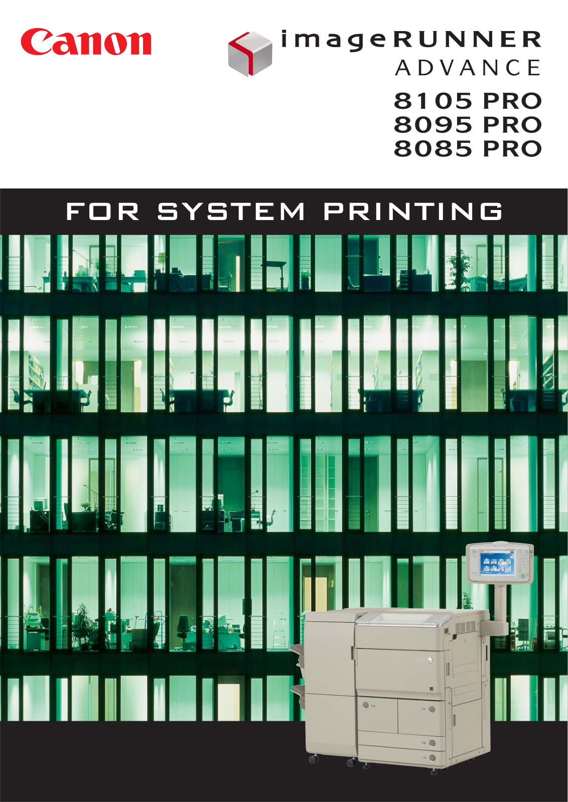 Canon 8105 PRO, 8095 PRO, 8085PRO User Manual