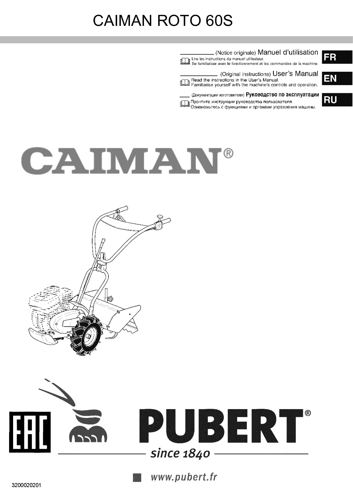 Caiman ROTO 60S User guide